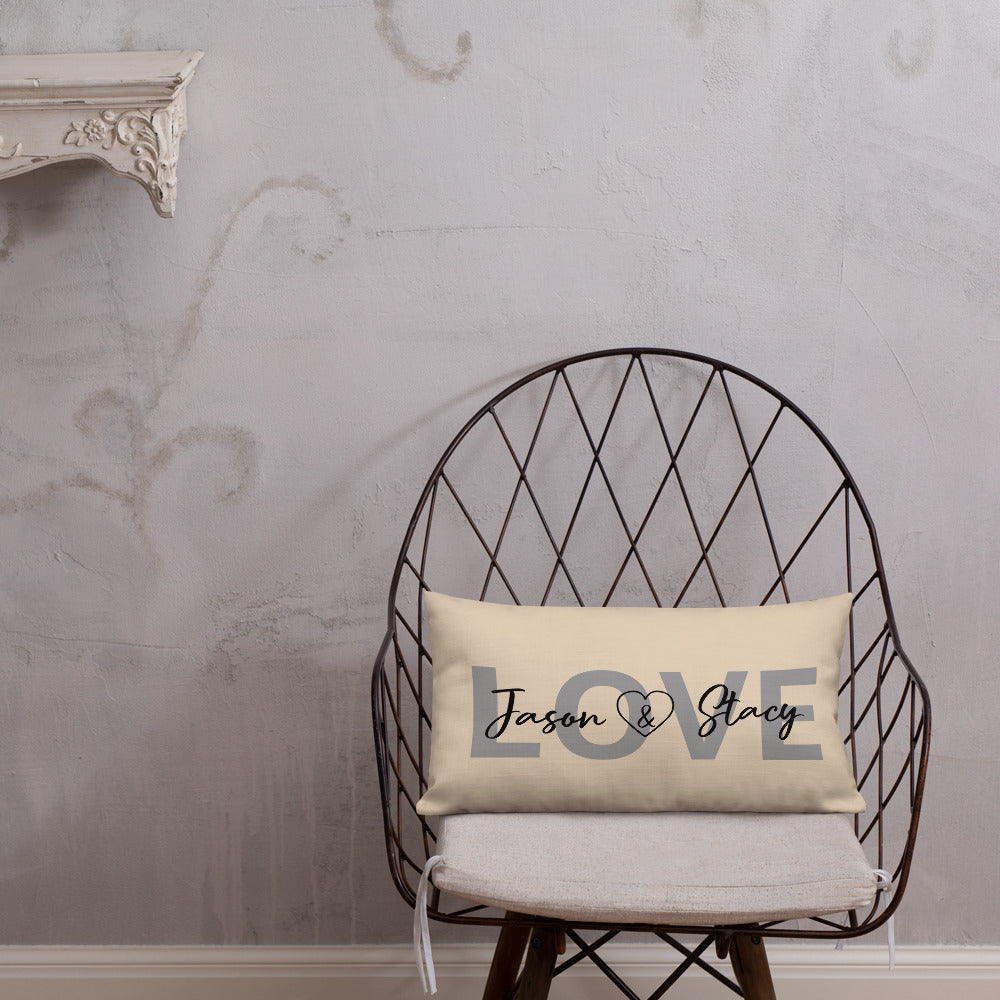 LOVE Personalized Lumbar pillow