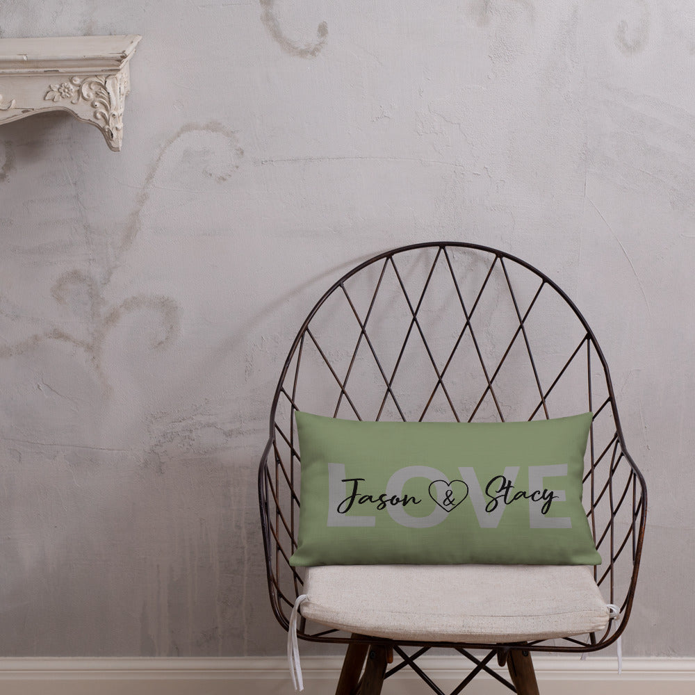 LOVE Personalized Lumbar pillow