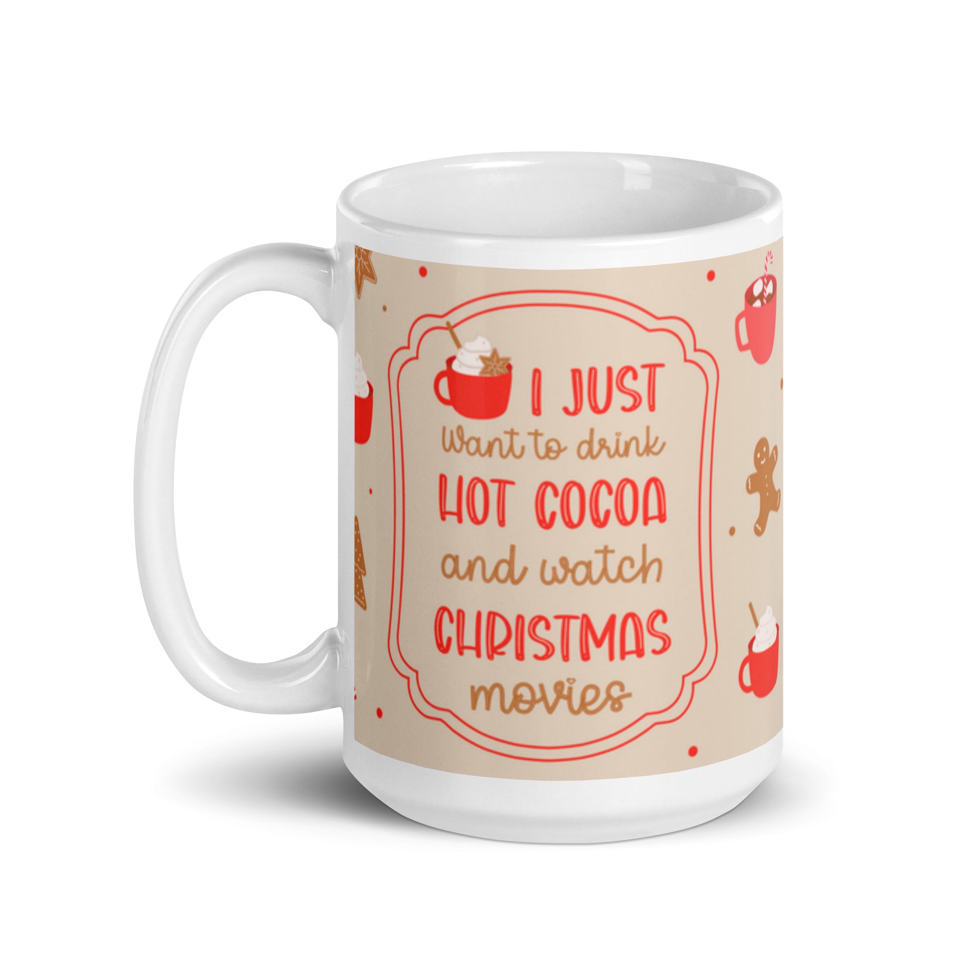 Hot Cocoa And Christmas Movie Mug