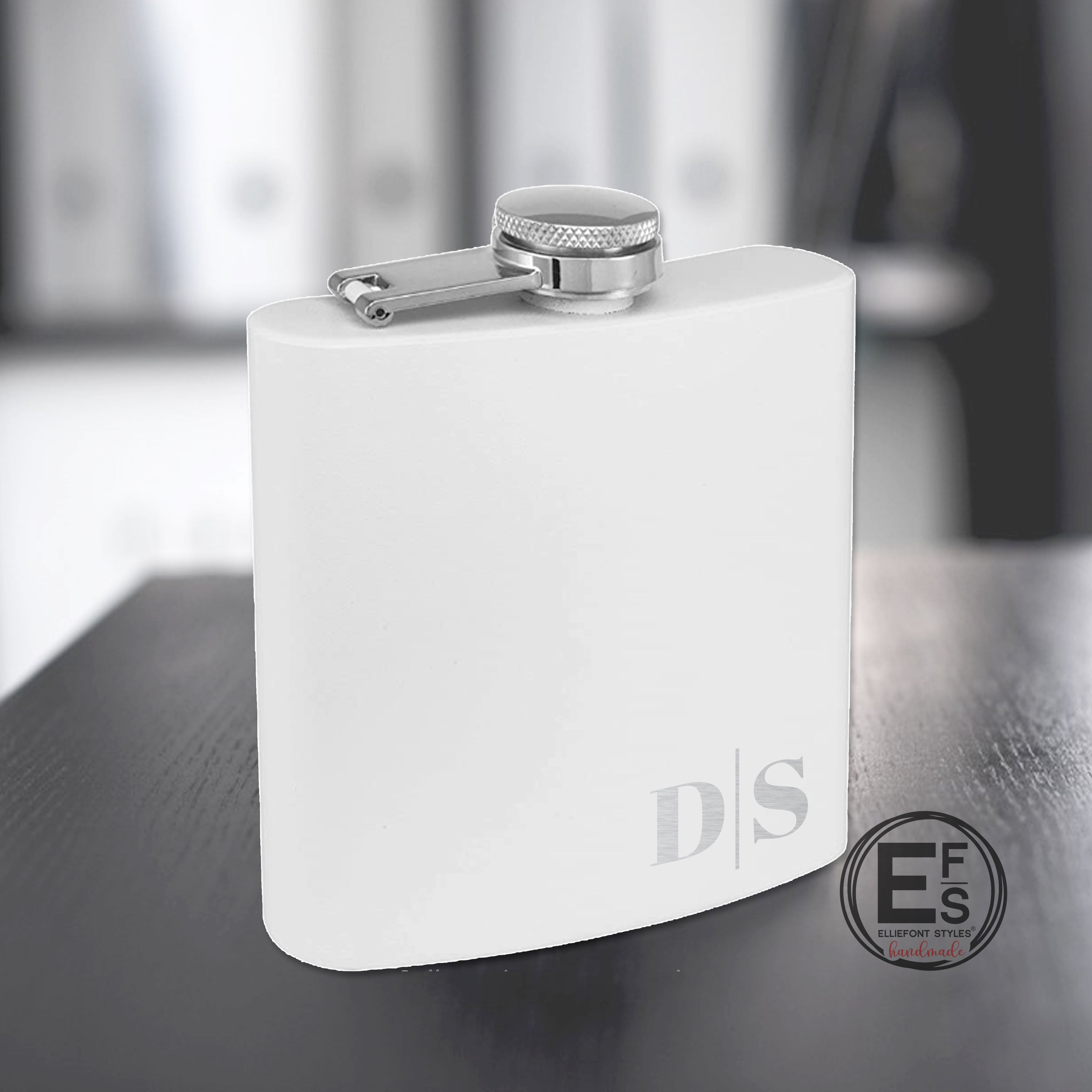 Monogram Personalized Flask