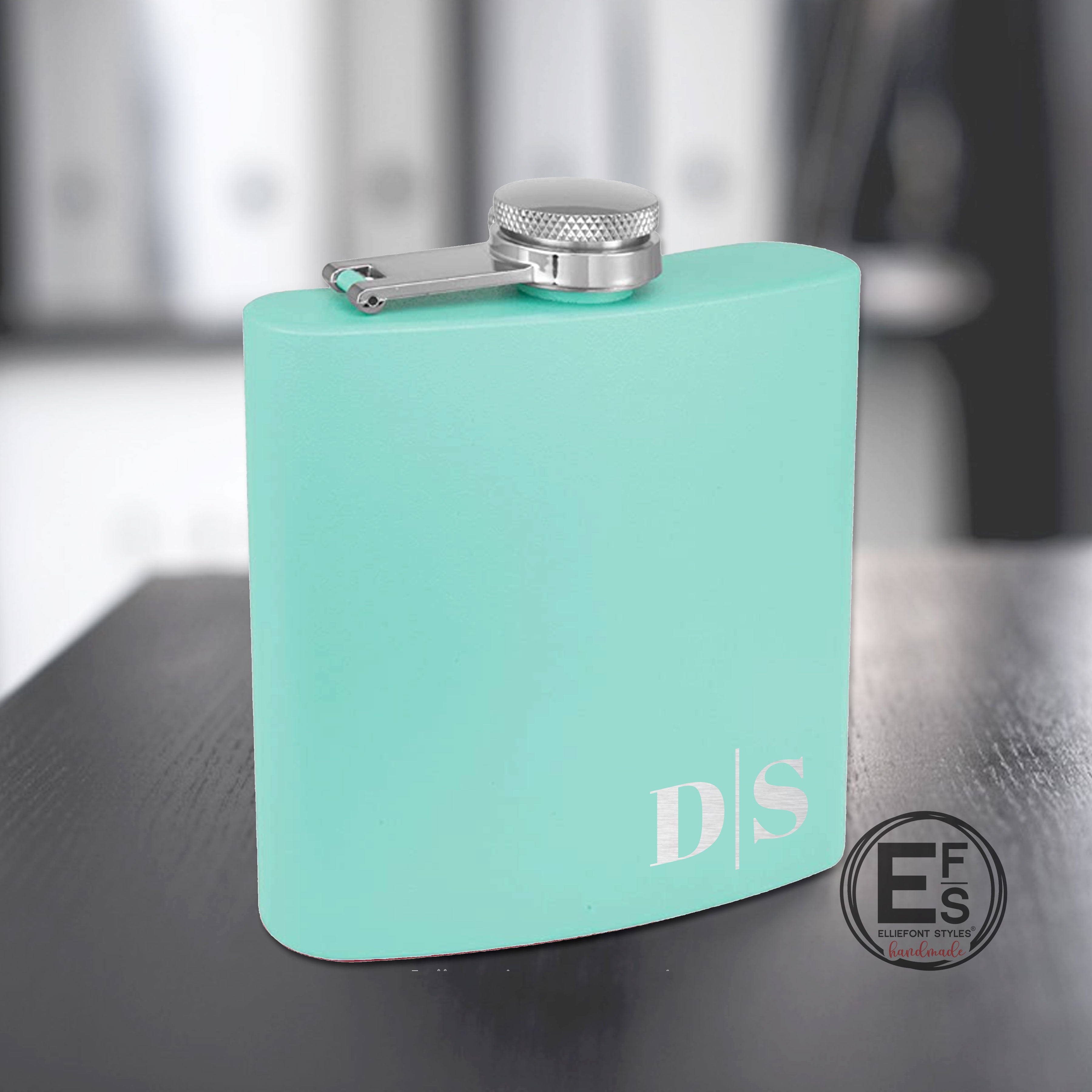 Monogram Personalized Flask