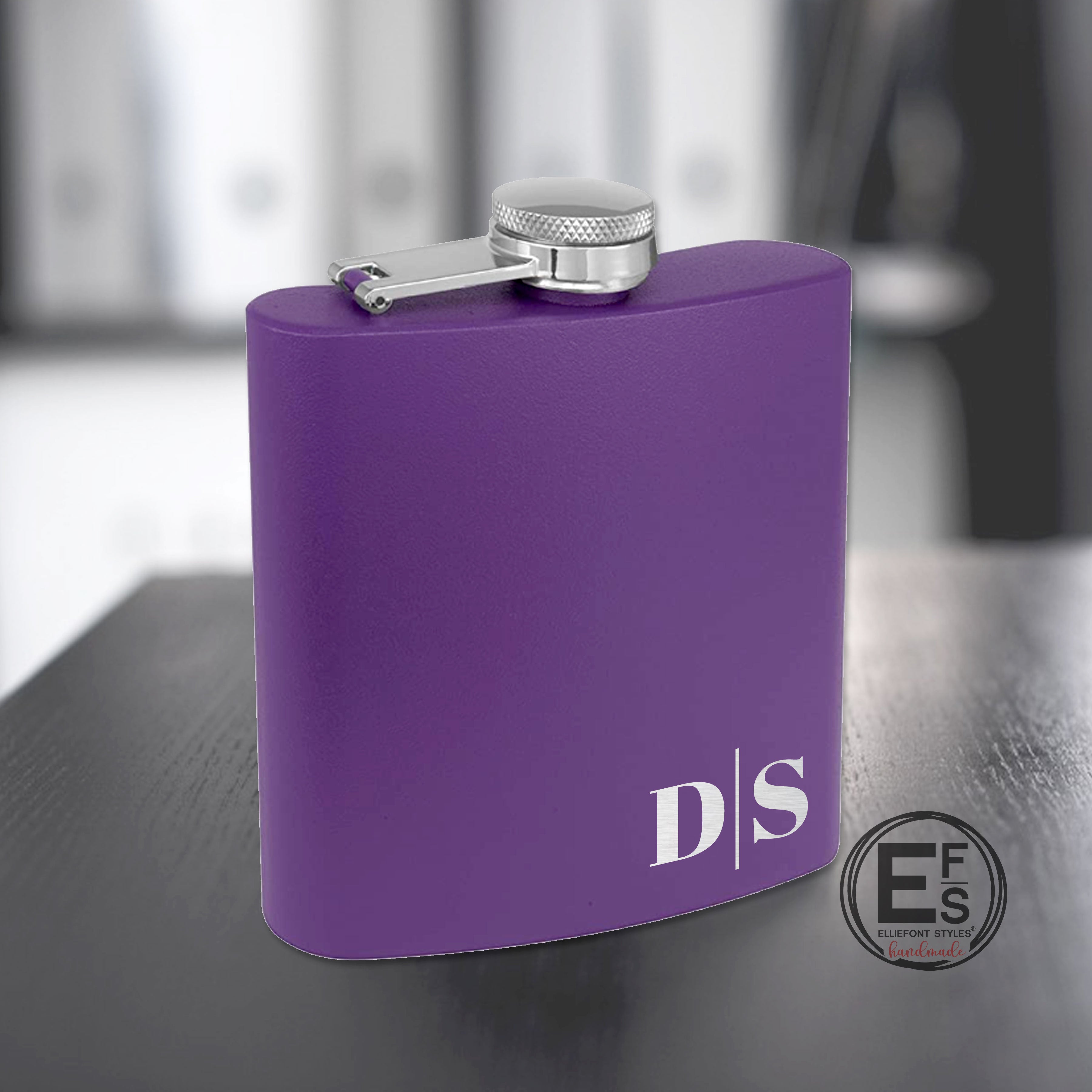 Monogram Personalized Flask