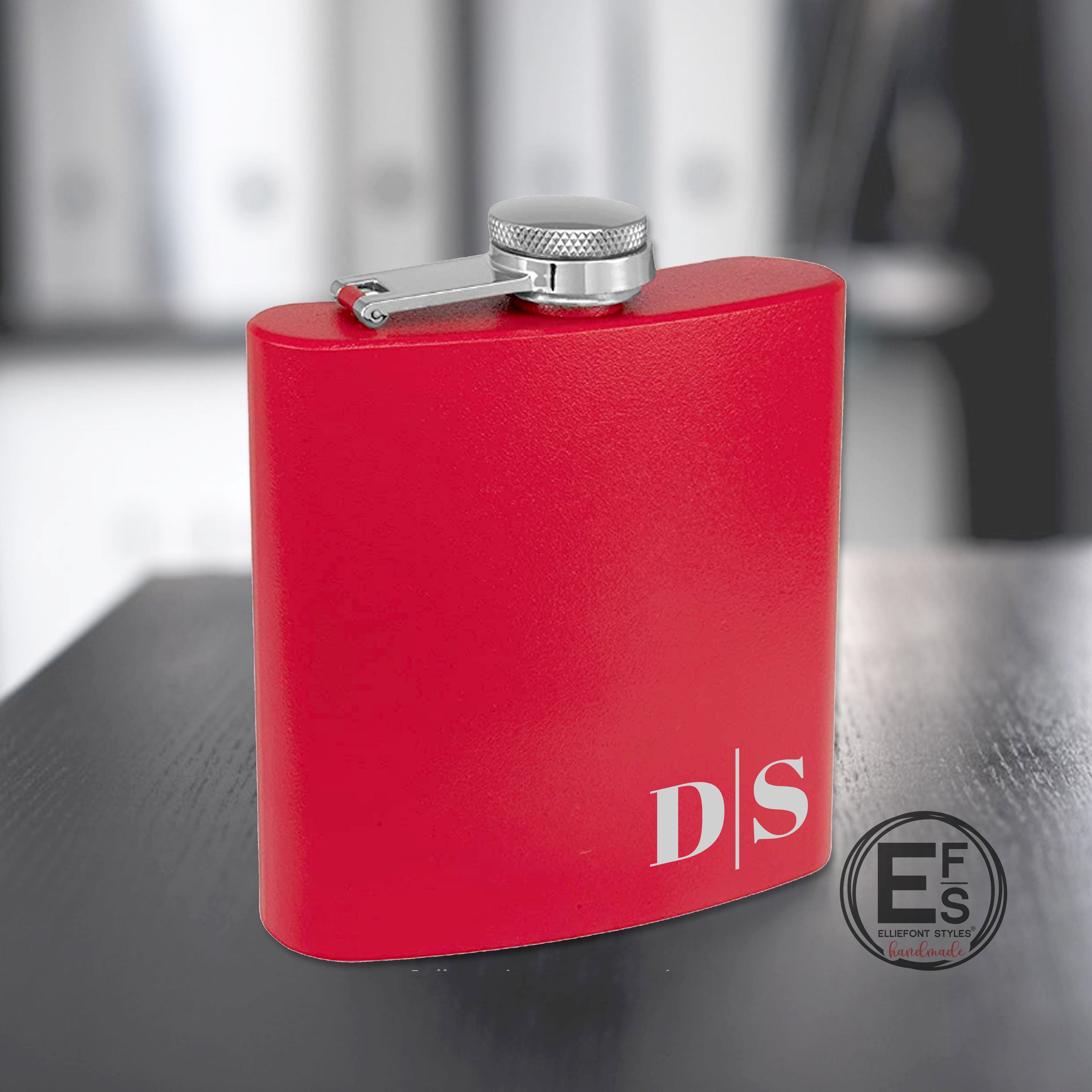 Monogram Personalized Flask