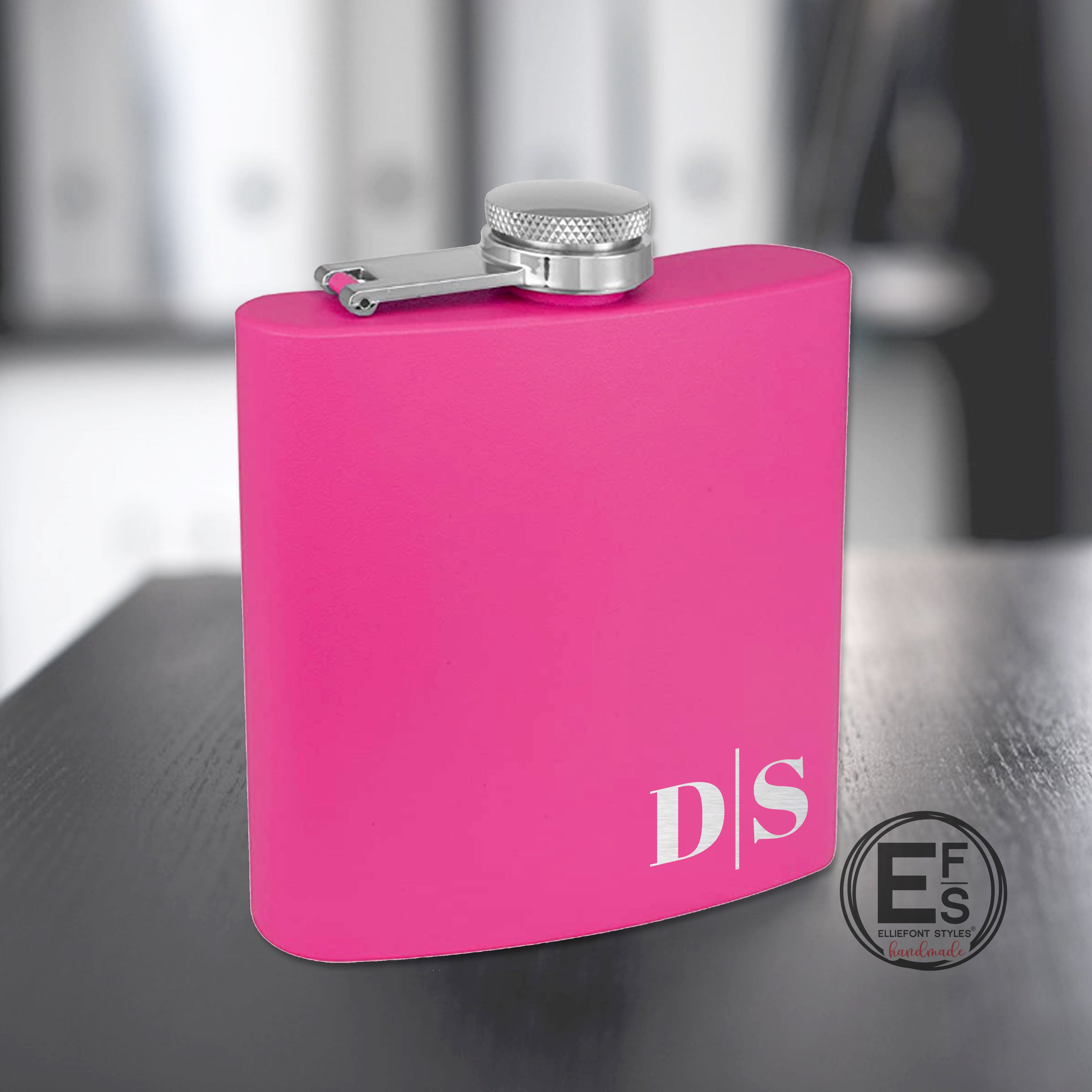 Monogram Personalized Flask