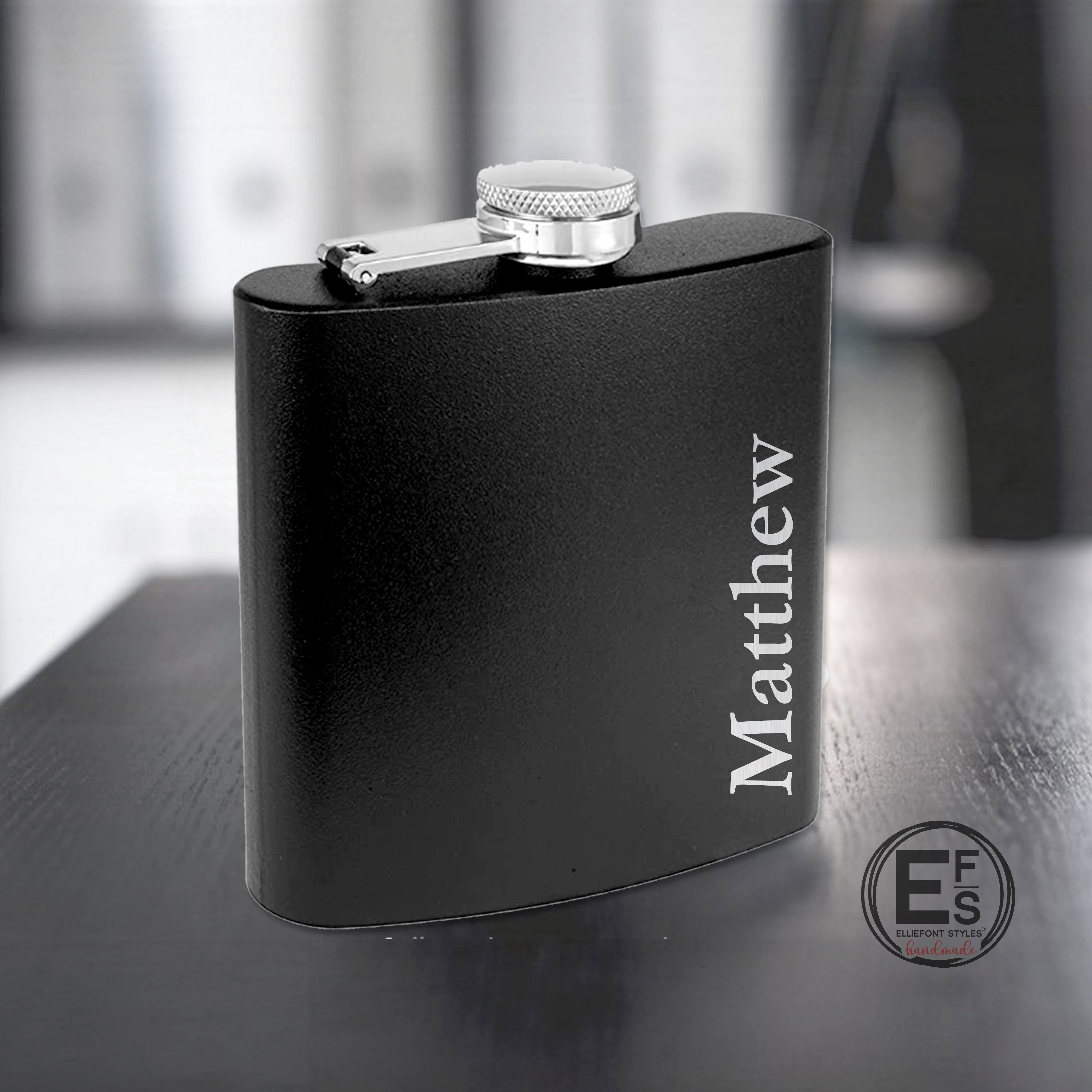 Personalized Engraved Flask