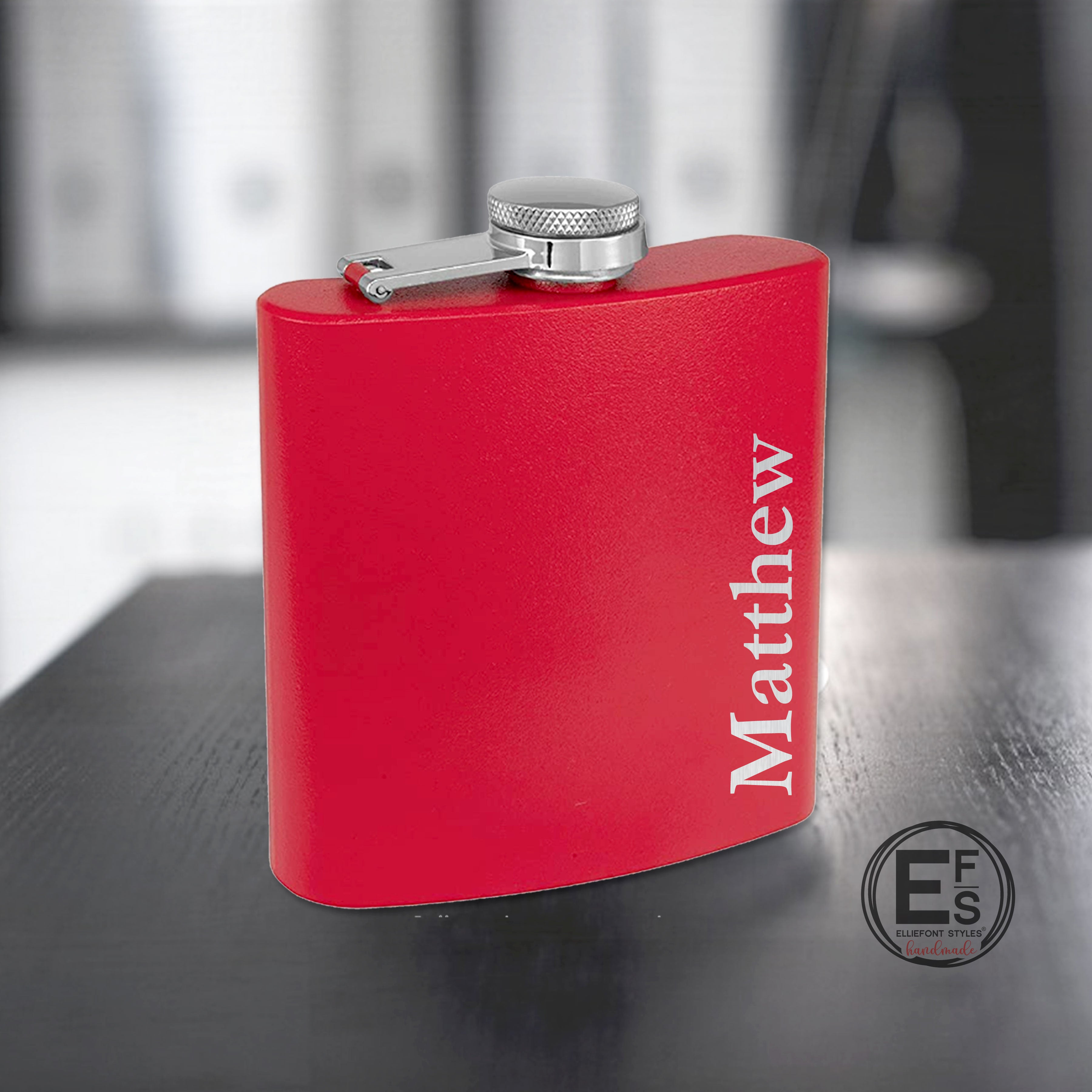 Personalized Engraved Flask