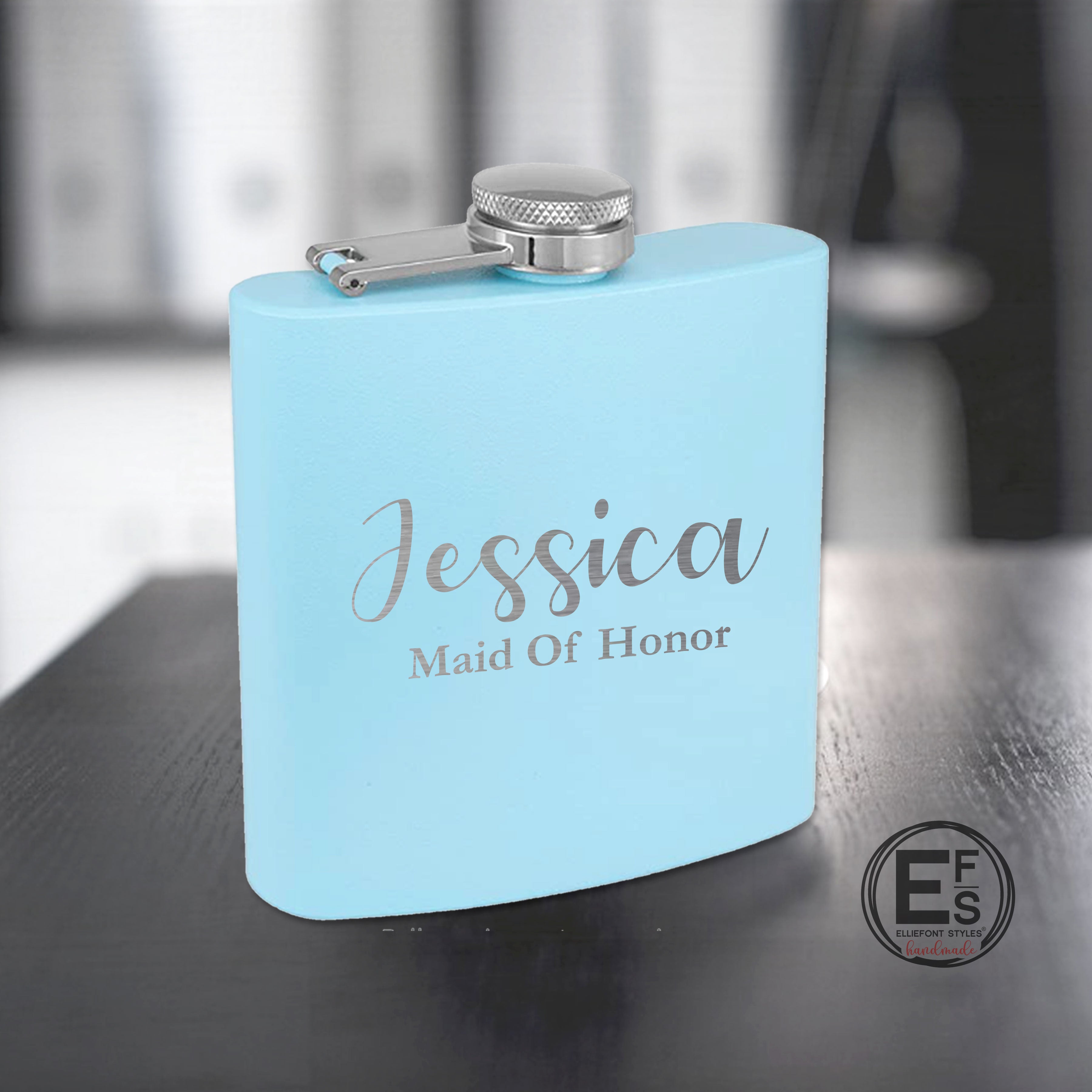 Personalized Flasks for Bridesmaids