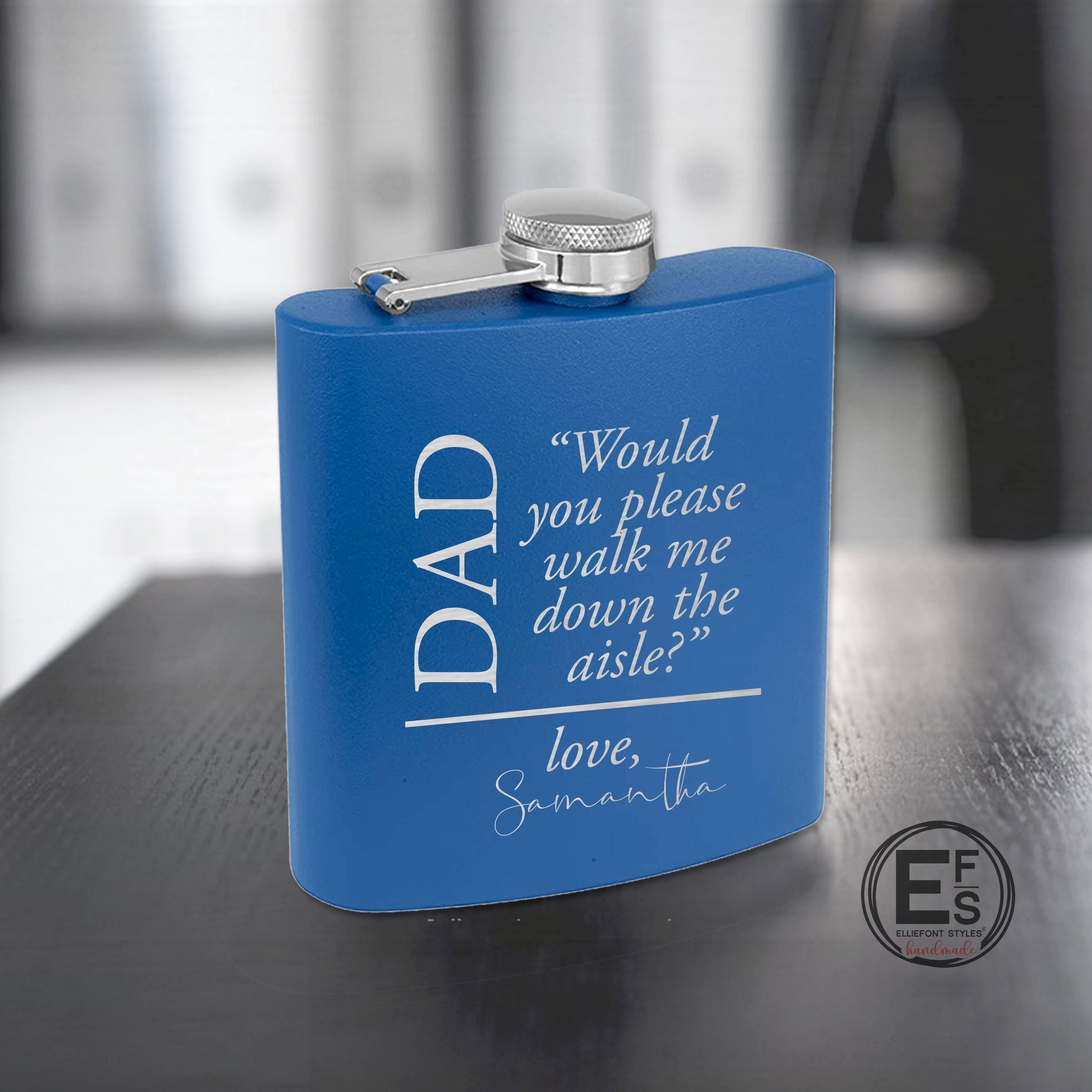 Dad Walk Me Down The Aisle Flask