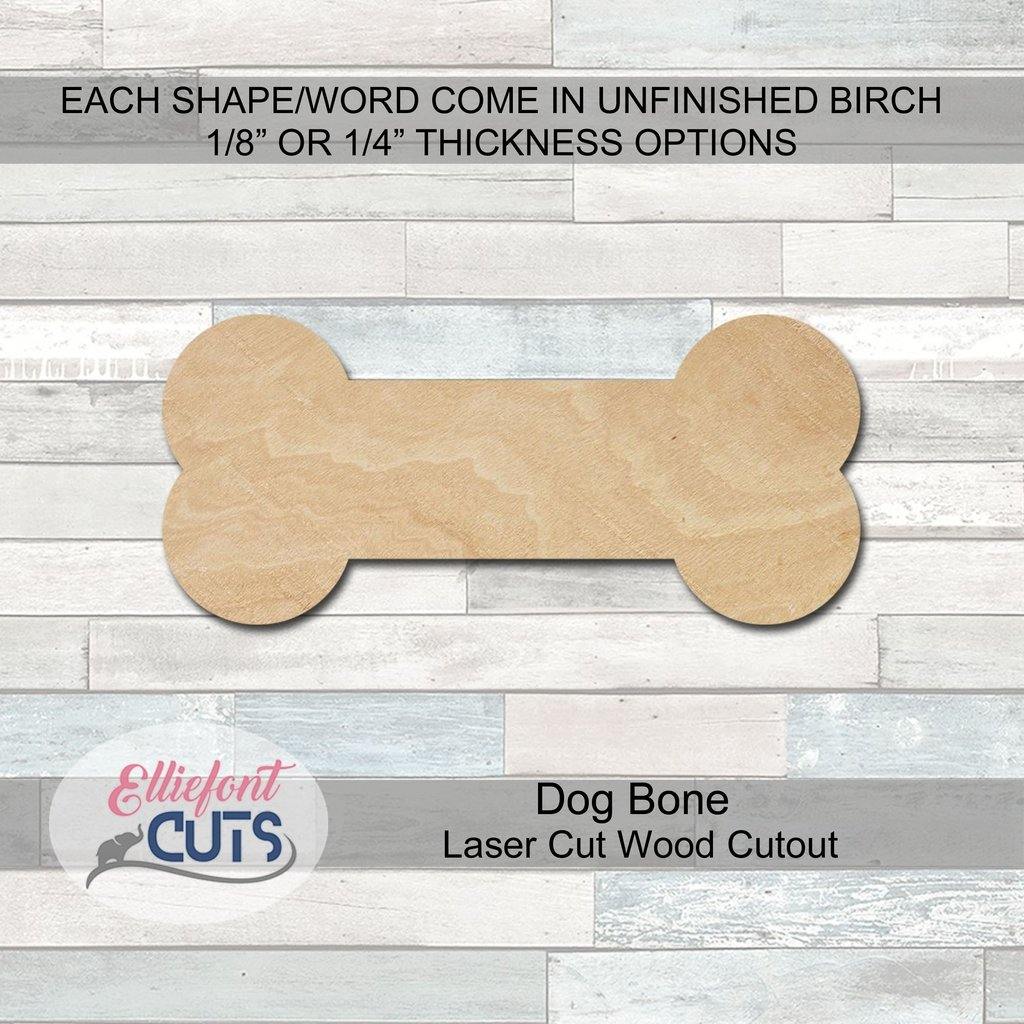 dog bone wood cutouts