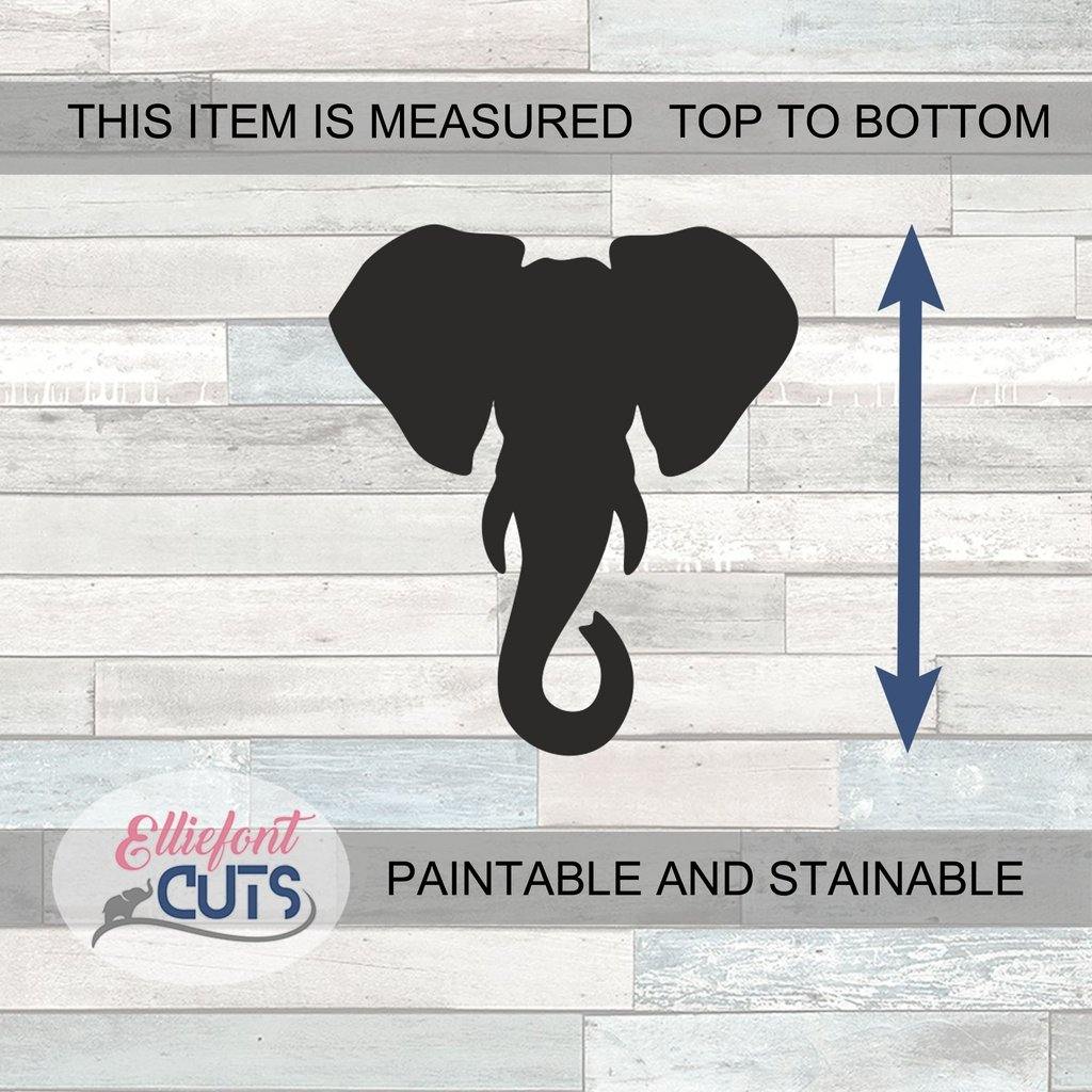 Elephant Wood Cutouts - Elliefont Styles