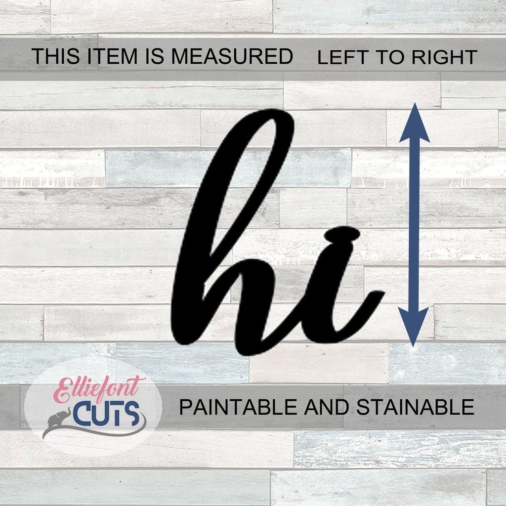 Hi Wood Words - Elliefont Styles