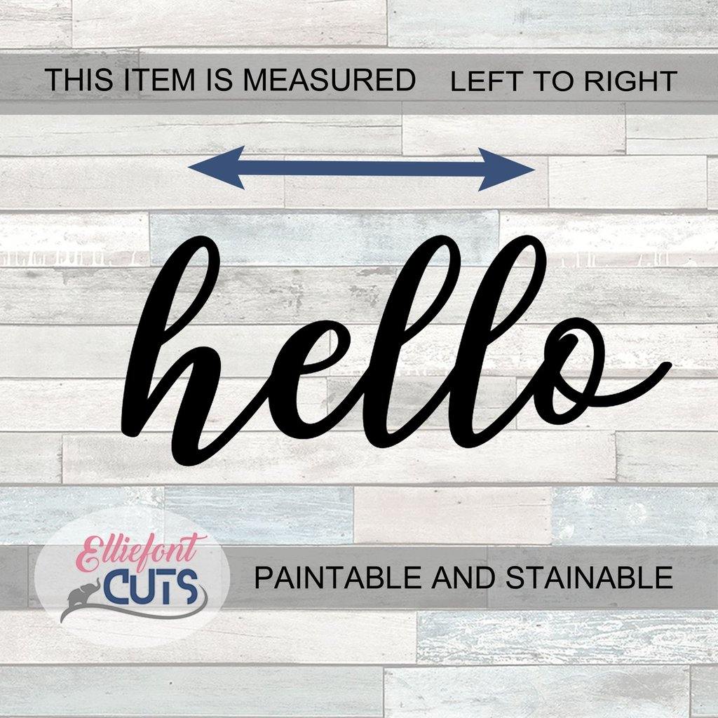 Hello Wood Words - Elliefont Styles