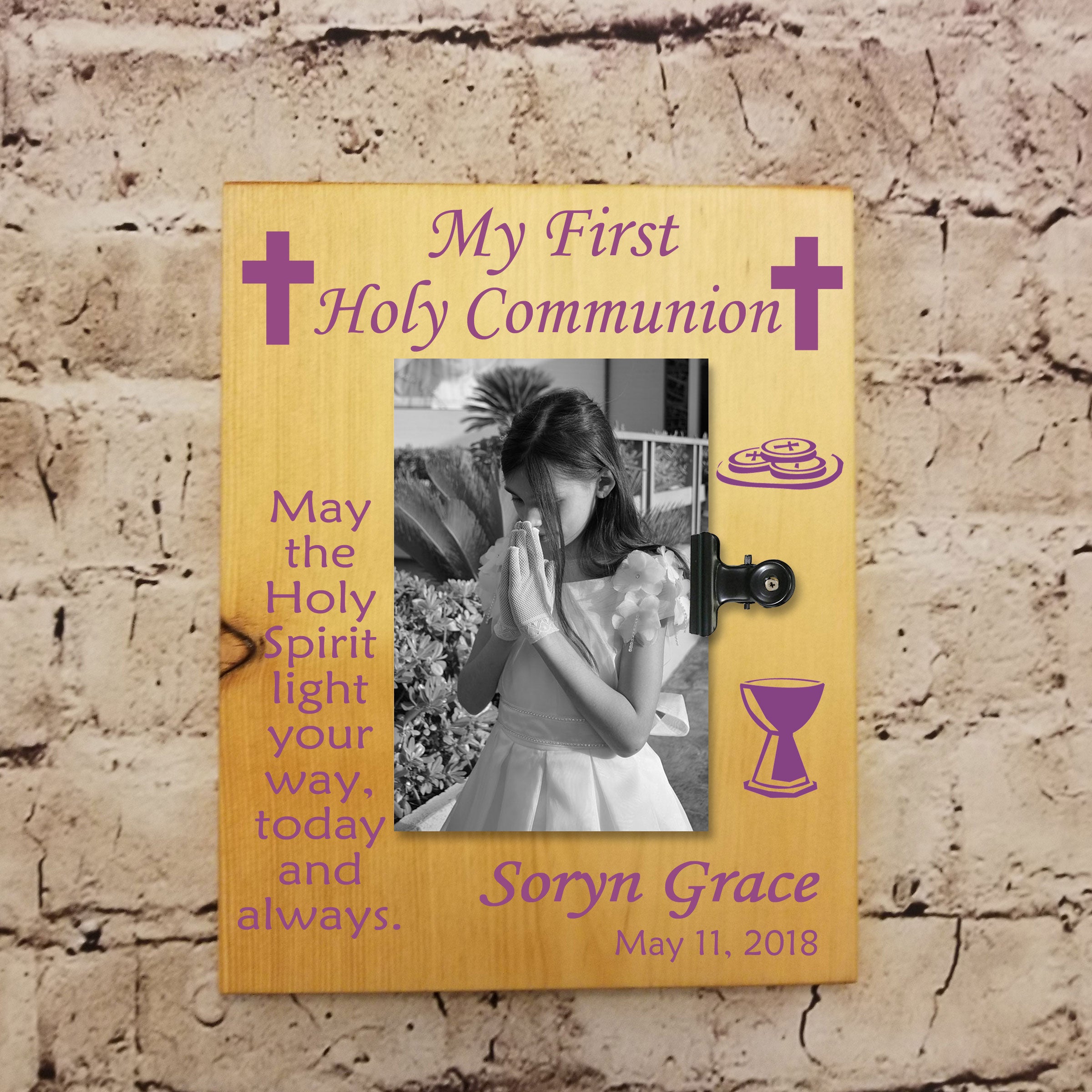 Communion Gifts Wood Sign With Picture