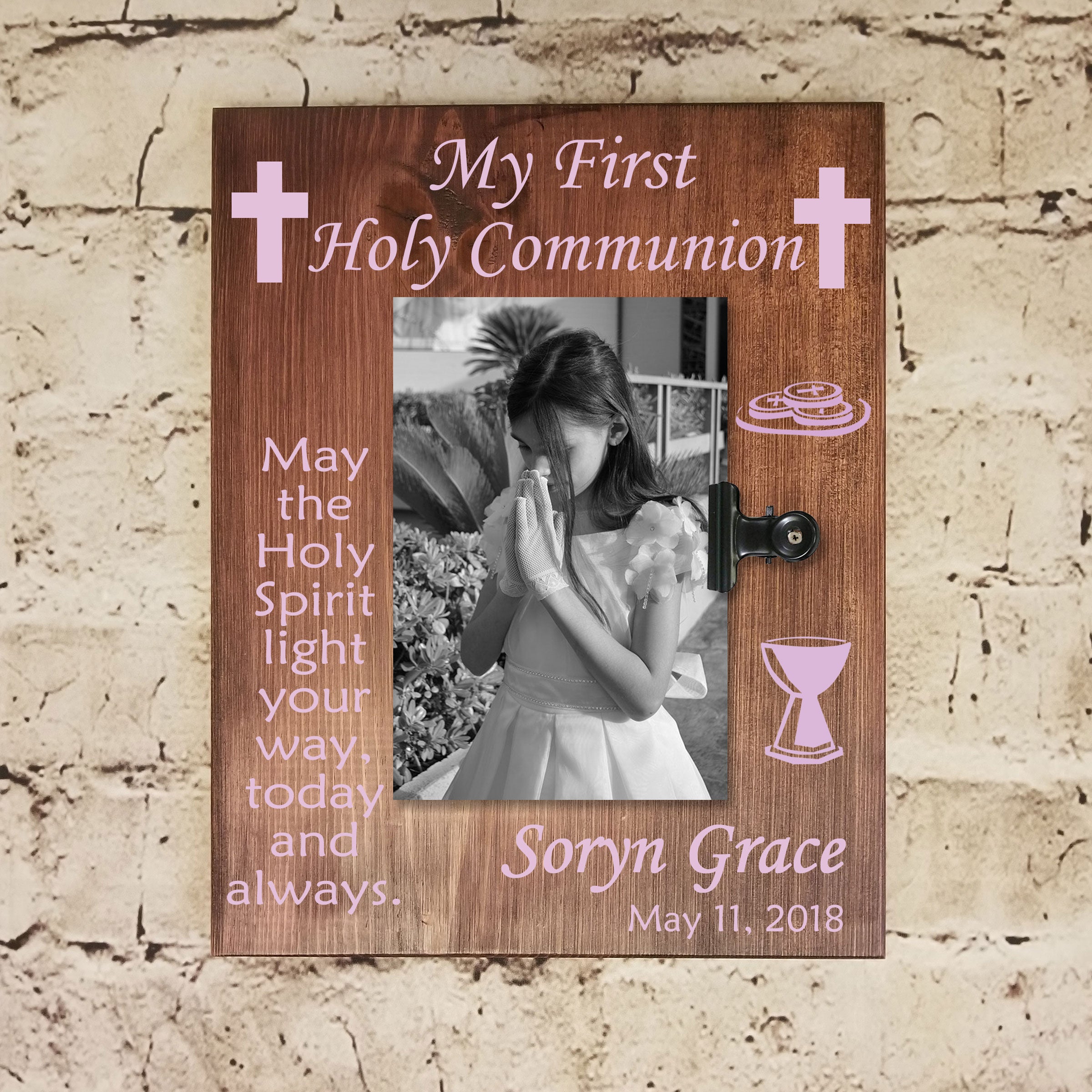 Communion Gifts Wood Sign With Picture