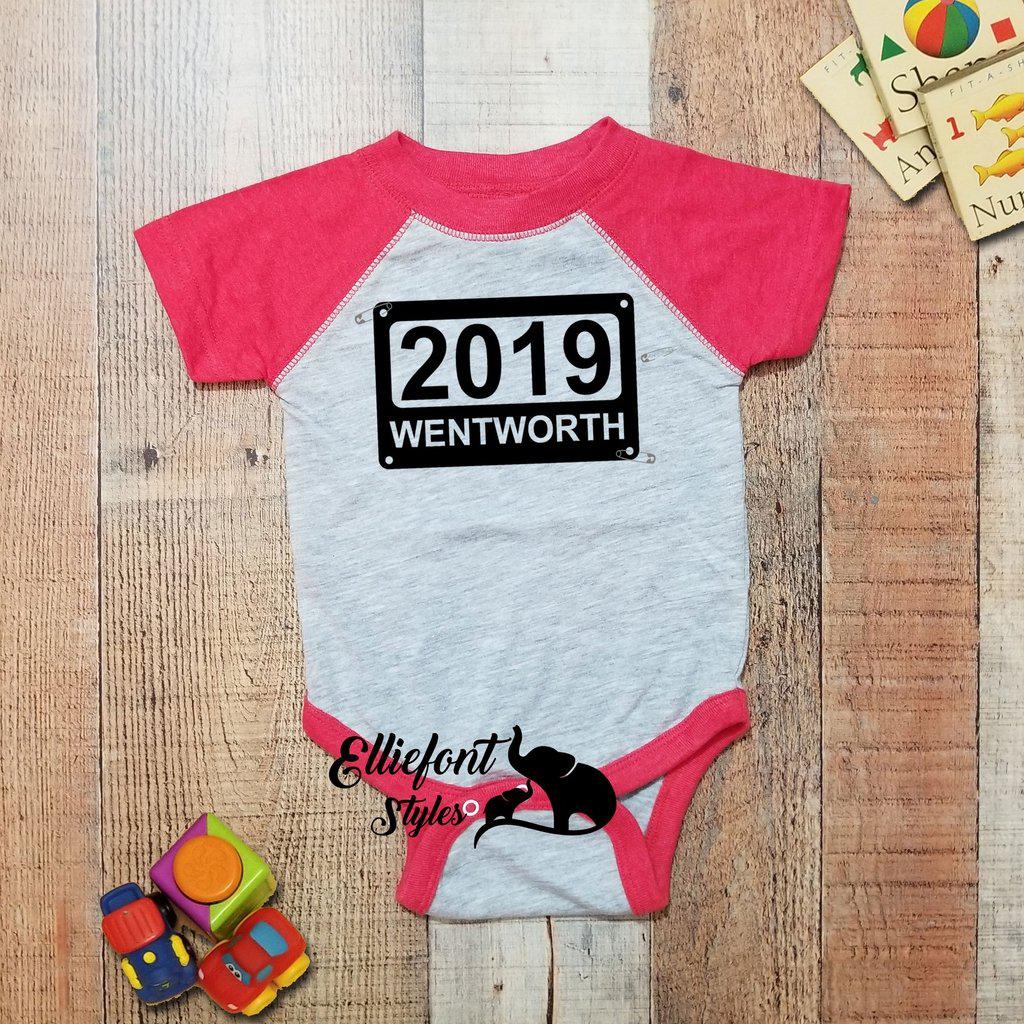 Race Bid Pregnancy Announcement Infant One Piece Bodysuit | Running Onesie - Elliefont Styles