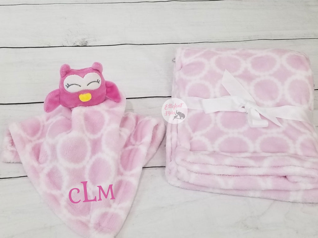 Personalized Baby Gift Set Box | Owl Nursery | Baby Shower Gift Set - Elliefont Styles