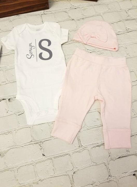 personalized baby outfit
