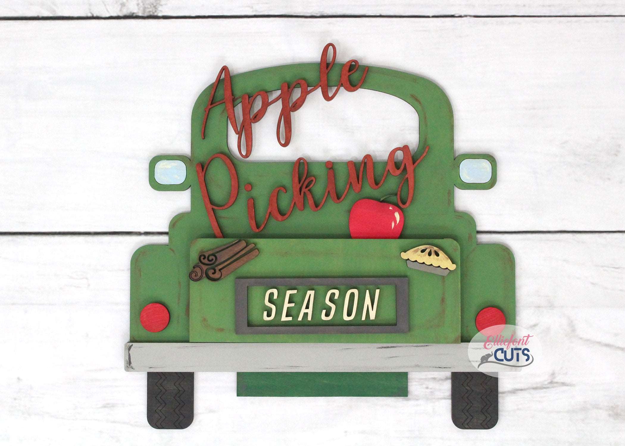 Apple Picking DIY Wood Truck Kit