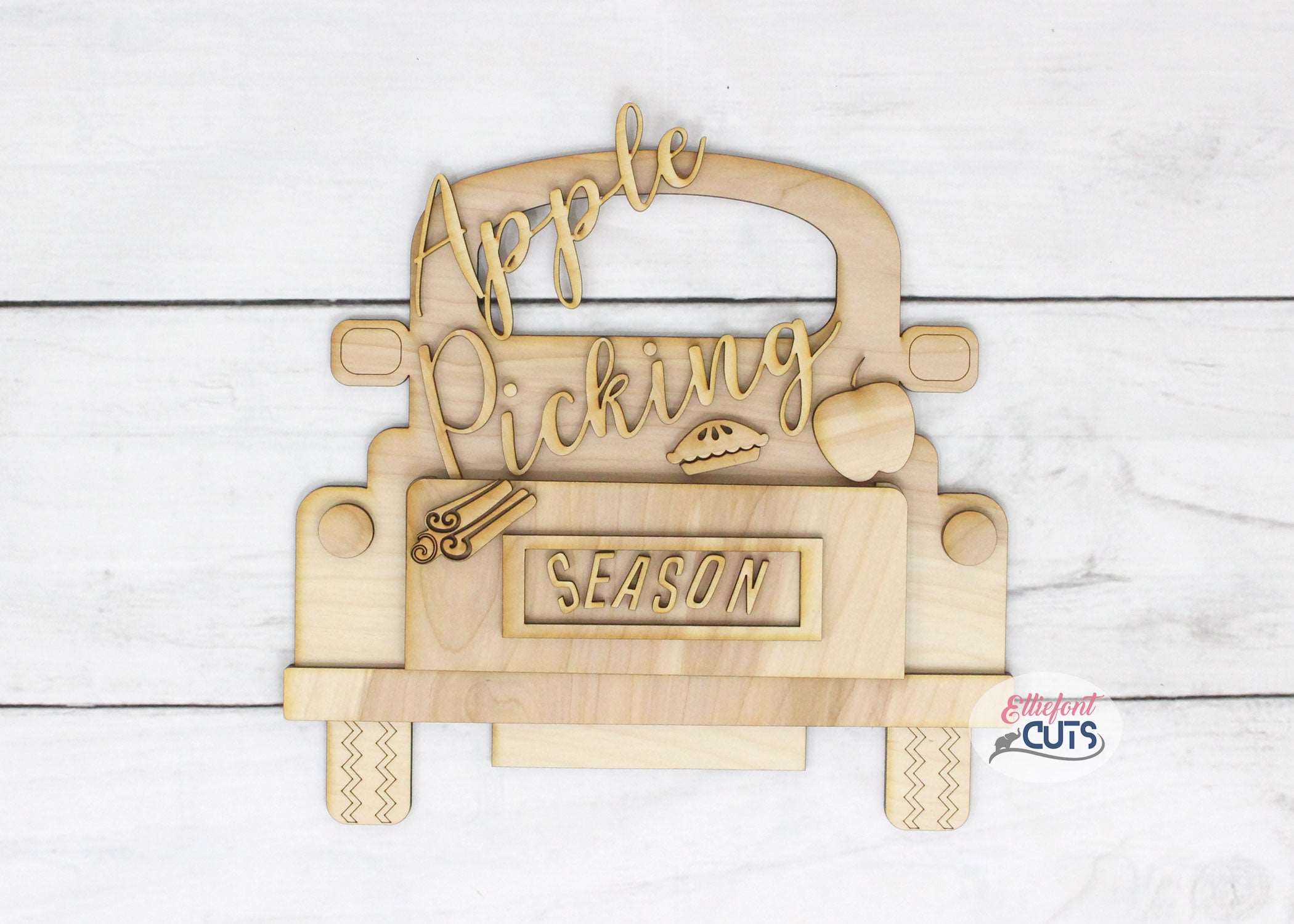 Apple Picking DIY Wood Truck Kit