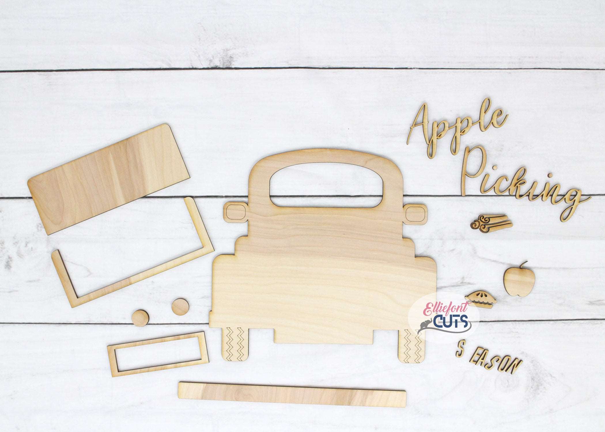 Apple Picking DIY Wood Truck Kit