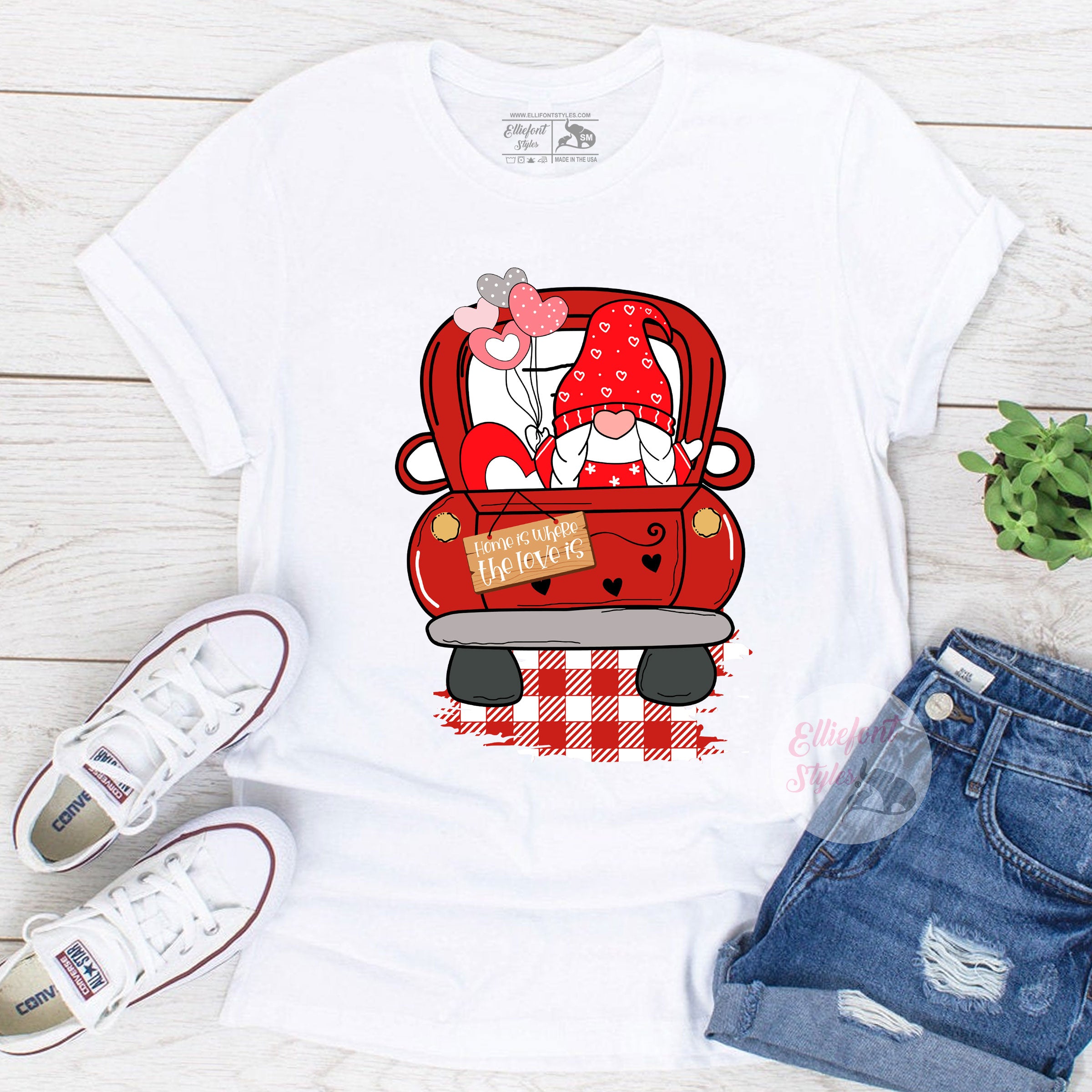 Gnome Truck Valentines Shirt