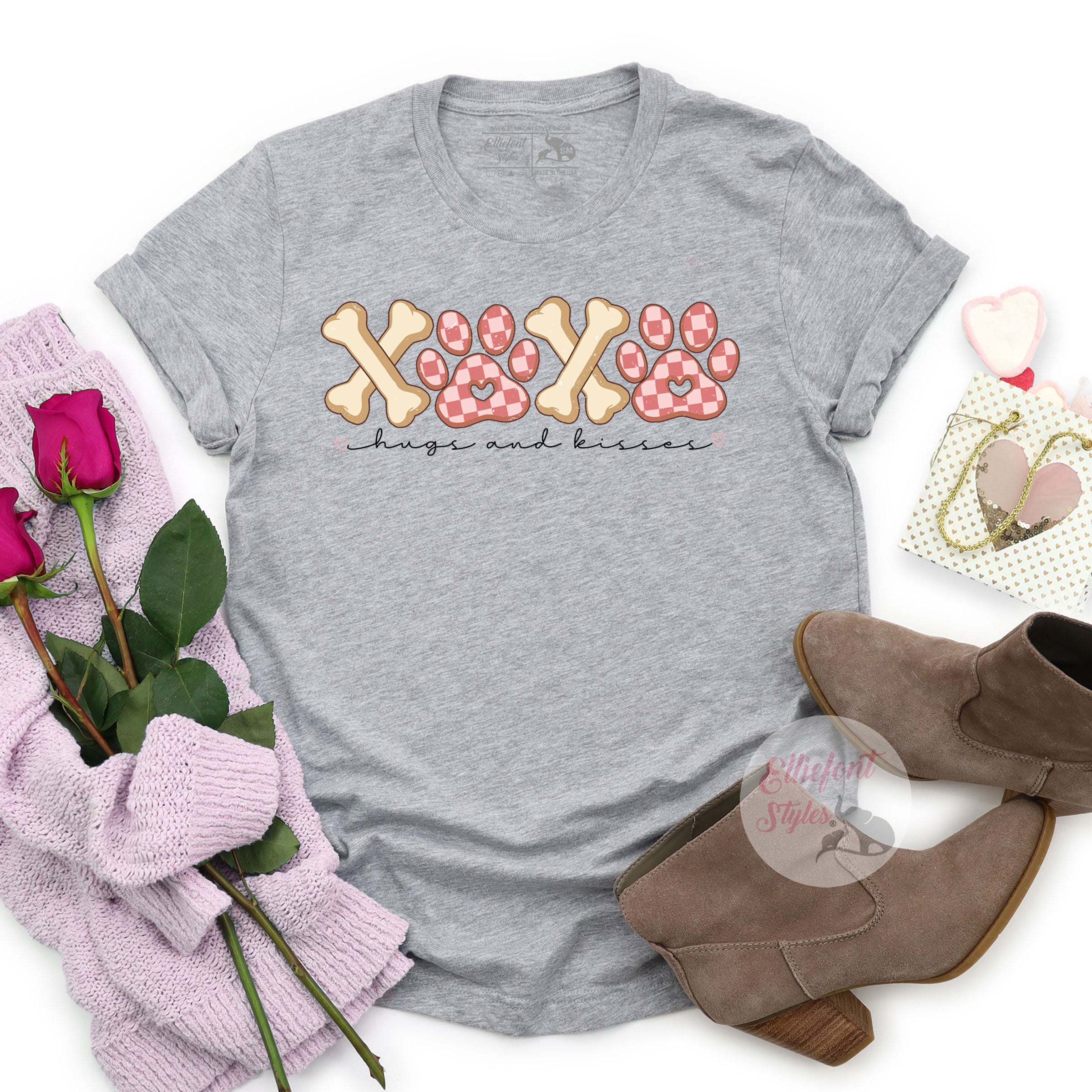 XOXO Dog mom Valentines Shirt