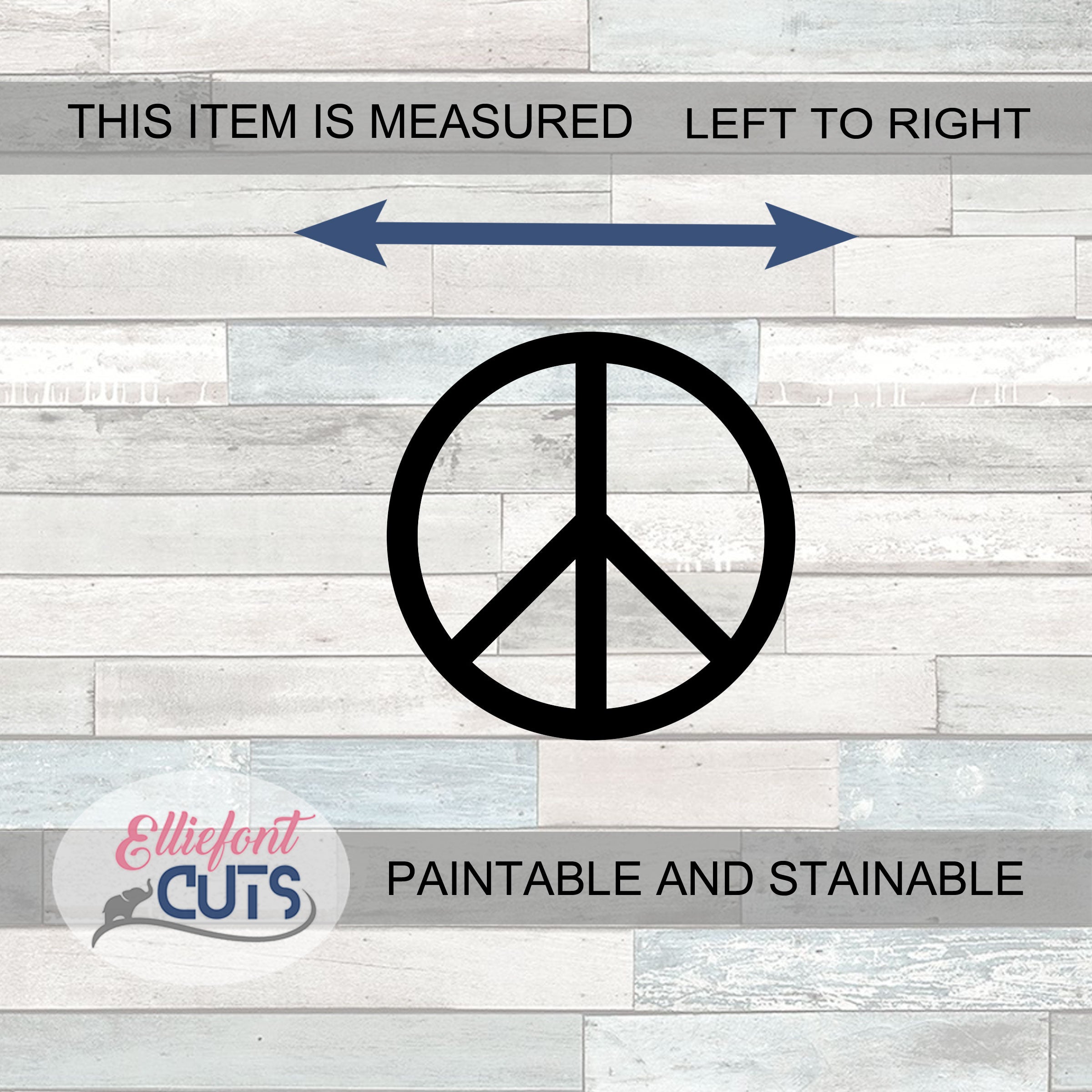 Peace Sign Wood Cutouts