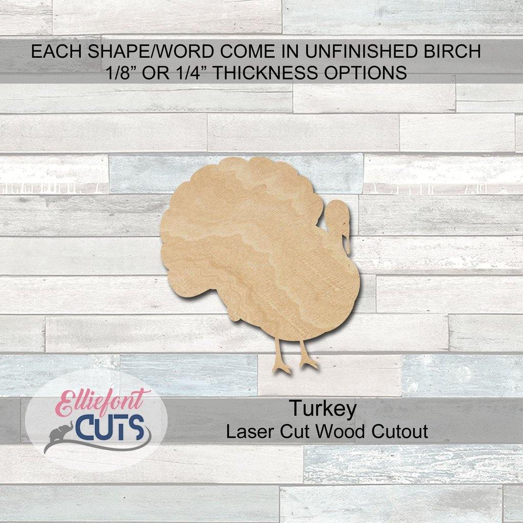 turkey wood cutouts