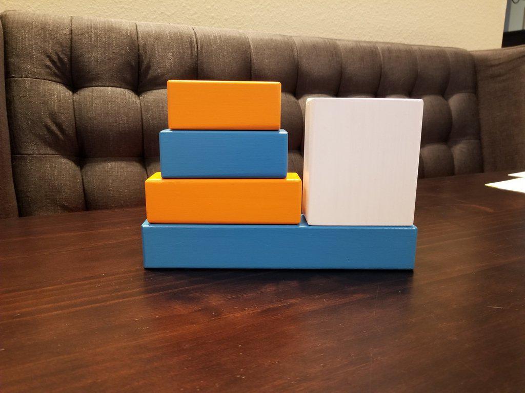 Baby Birth Stats Wooden Block Set | Personalized Baby Gift Keepsake - Elliefont Styles