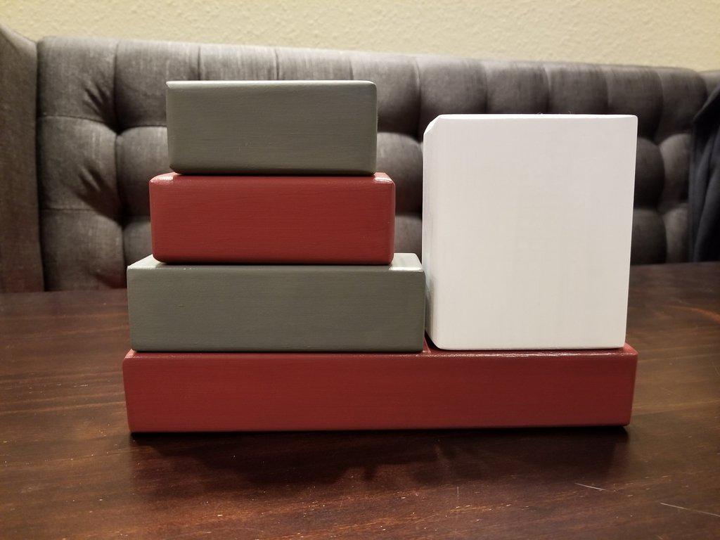 Baby Birth Stats Wooden Block Set | Personalized Baby Gift Keepsake - Elliefont Styles