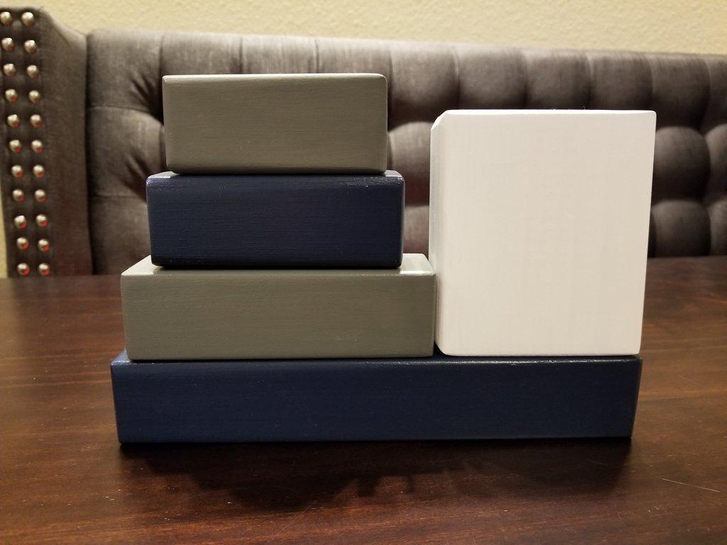 Baby Birth Stats Wooden Block Set | Personalized Baby Gift Keepsake - Elliefont Styles