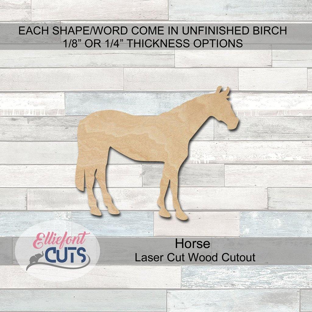 horse wood cutouts
