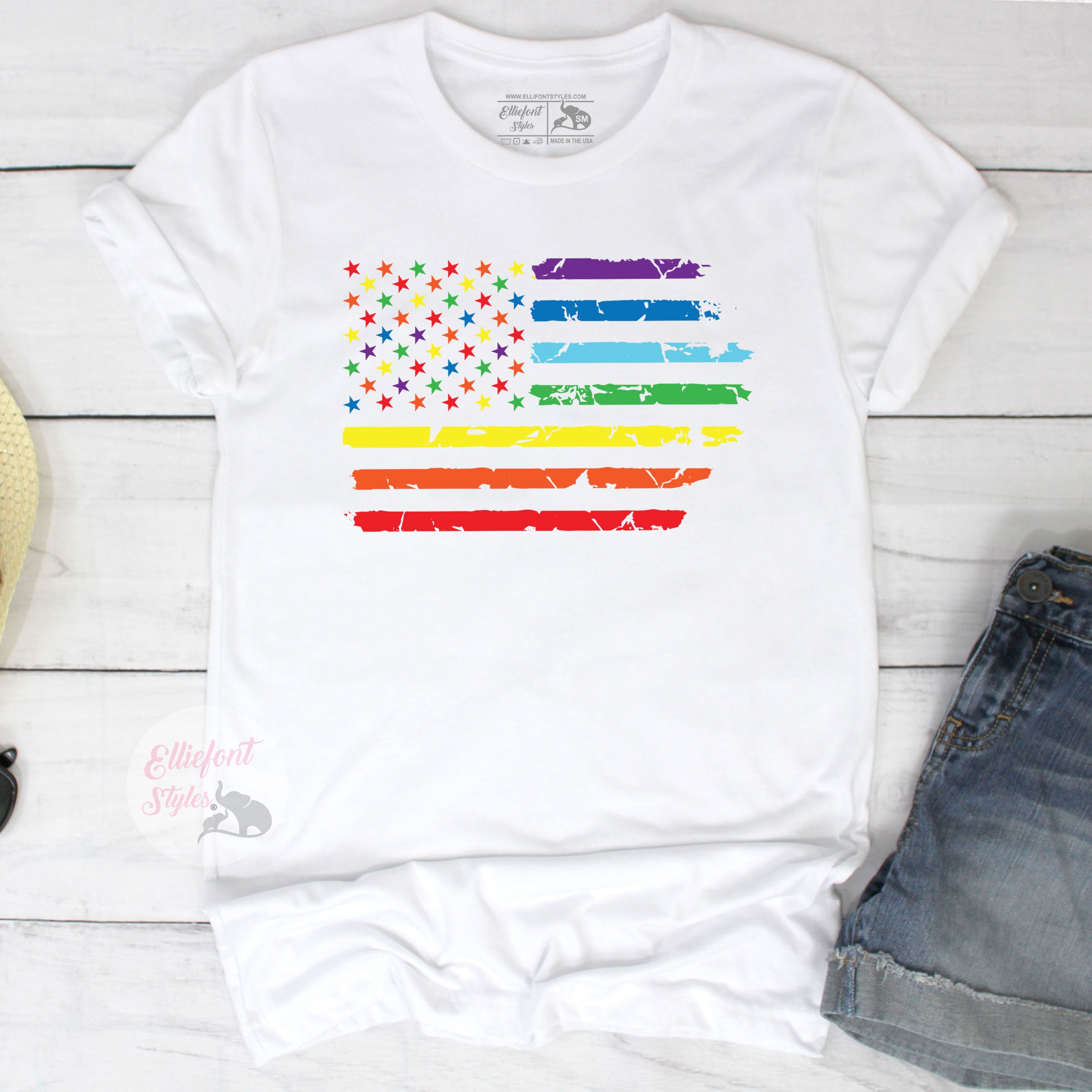 Pride Parade American Flag Shirt