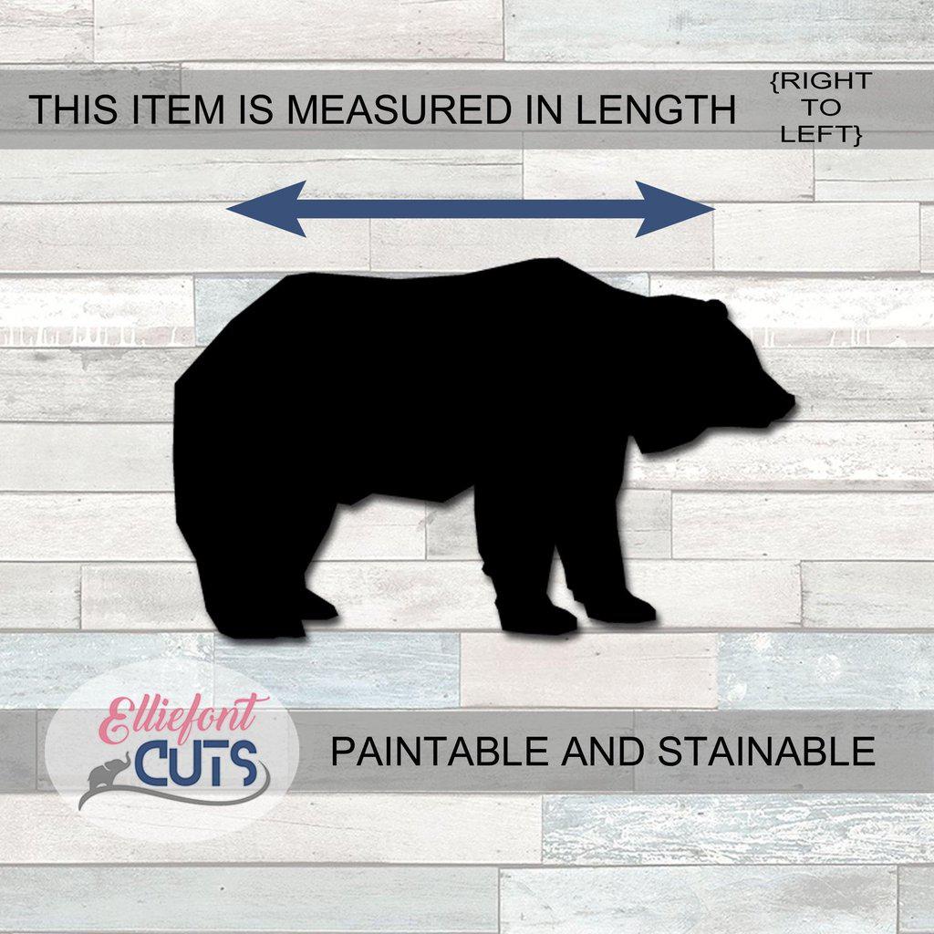 Bear Wood Cutouts - Elliefont Styles