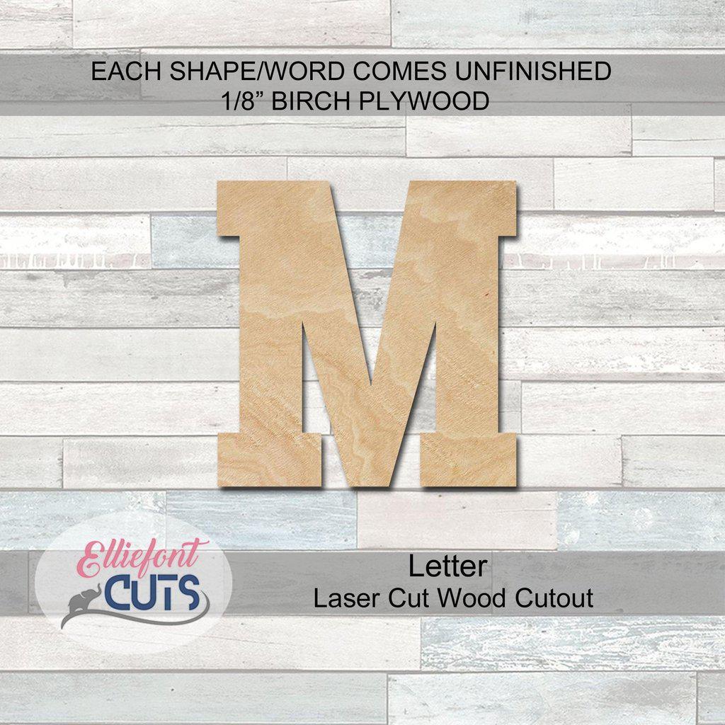 Athletic Wood Letters - Elliefont Styles