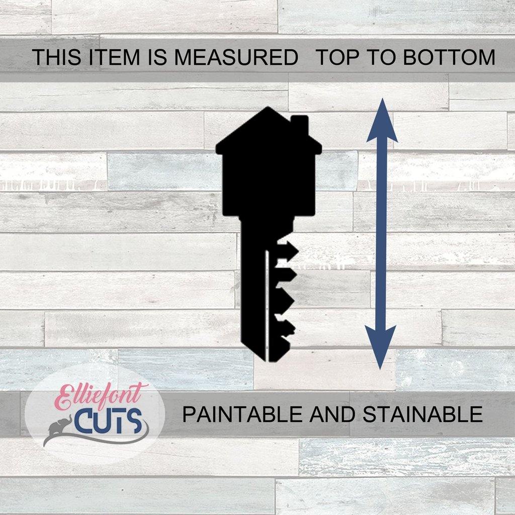 House Key Wood Cutouts - Elliefont Styles