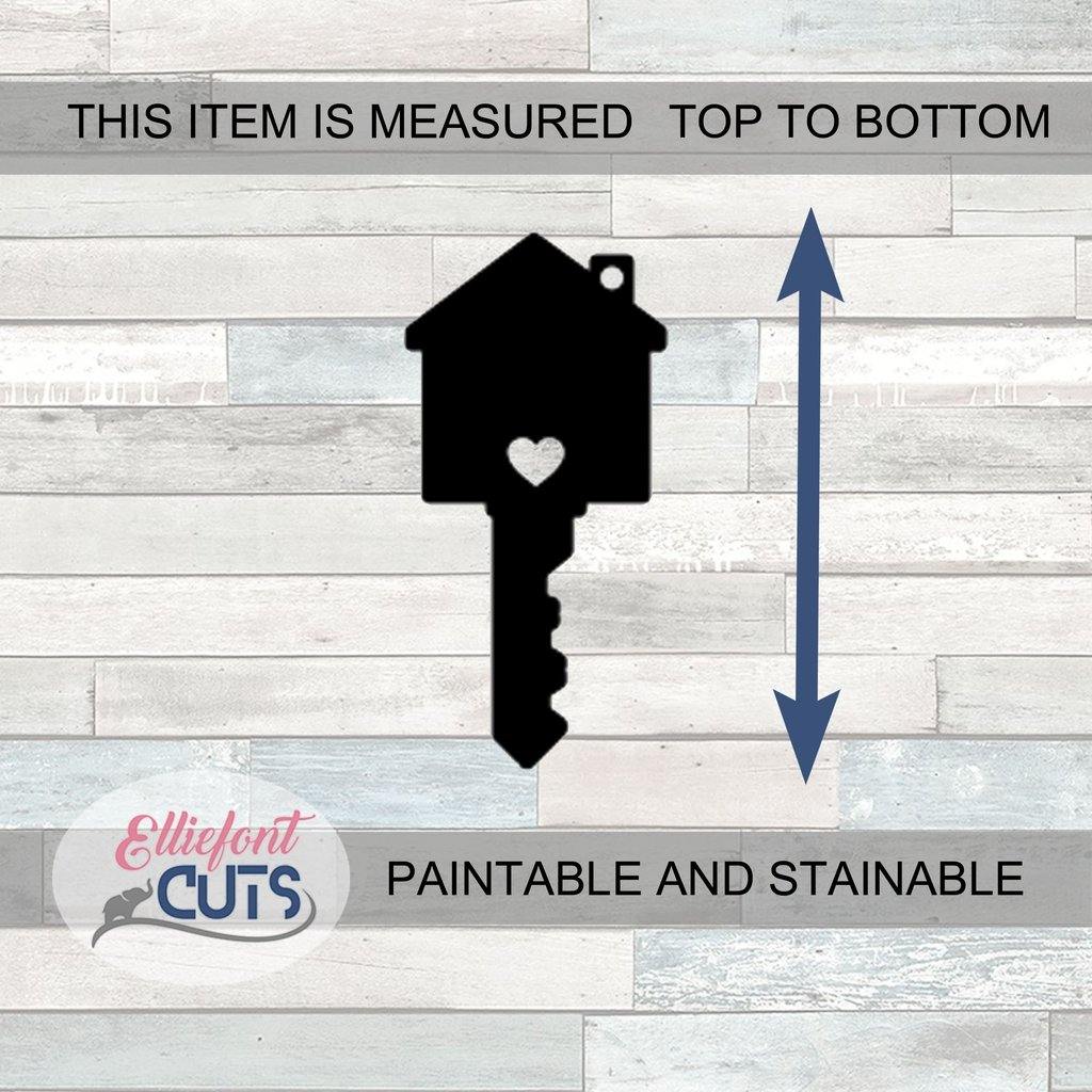 House Key Wood Cutouts - Elliefont Styles