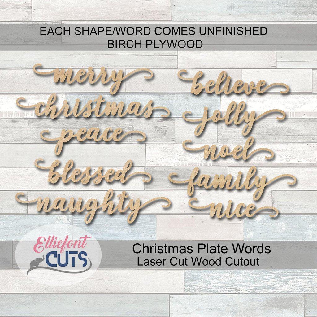 Christmas Words Digital Download - Elliefont Styles