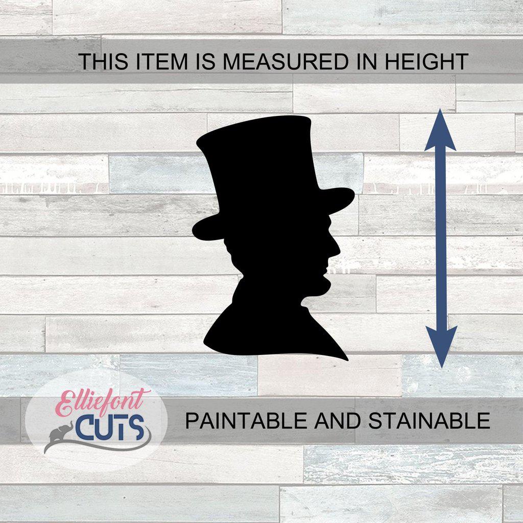 Abraham Lincoln Wood Cutouts - Elliefont Styles