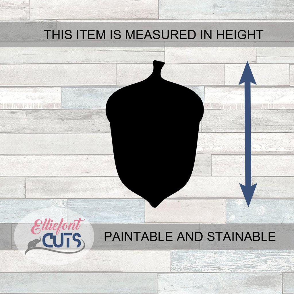 Acorn Wood Cutouts - Elliefont Styles