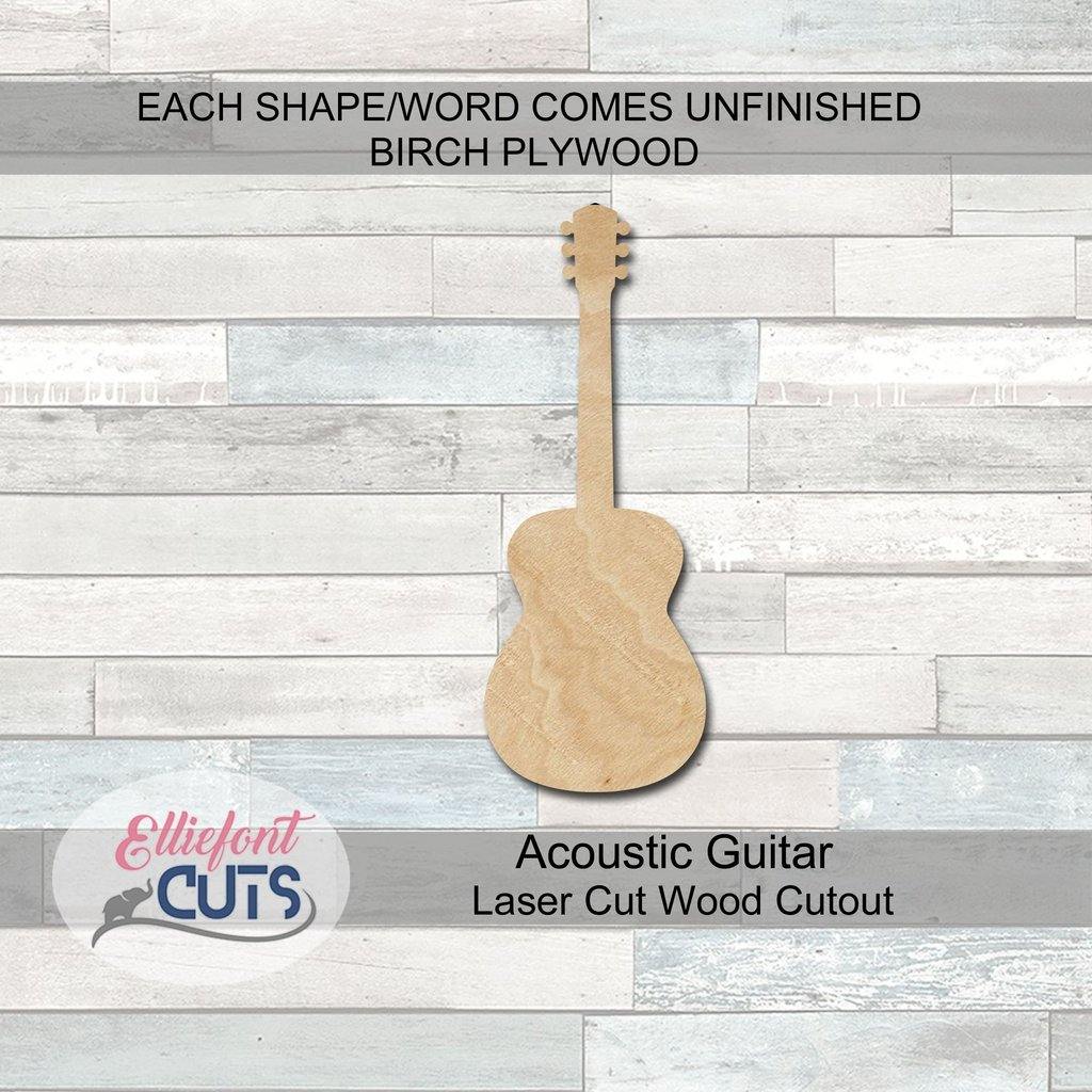 Guitar Wood Cutouts - Elliefont Styles
