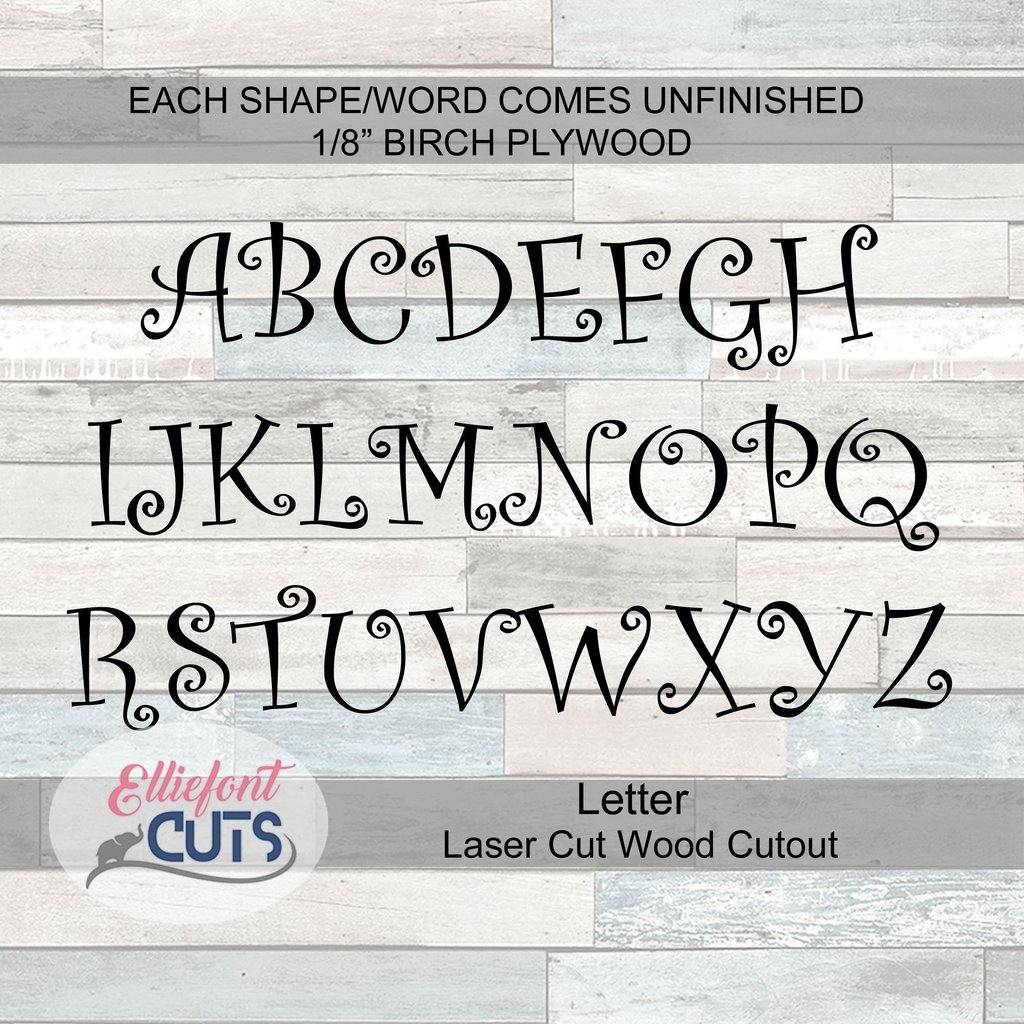 Wood Letters - Elliefont Styles