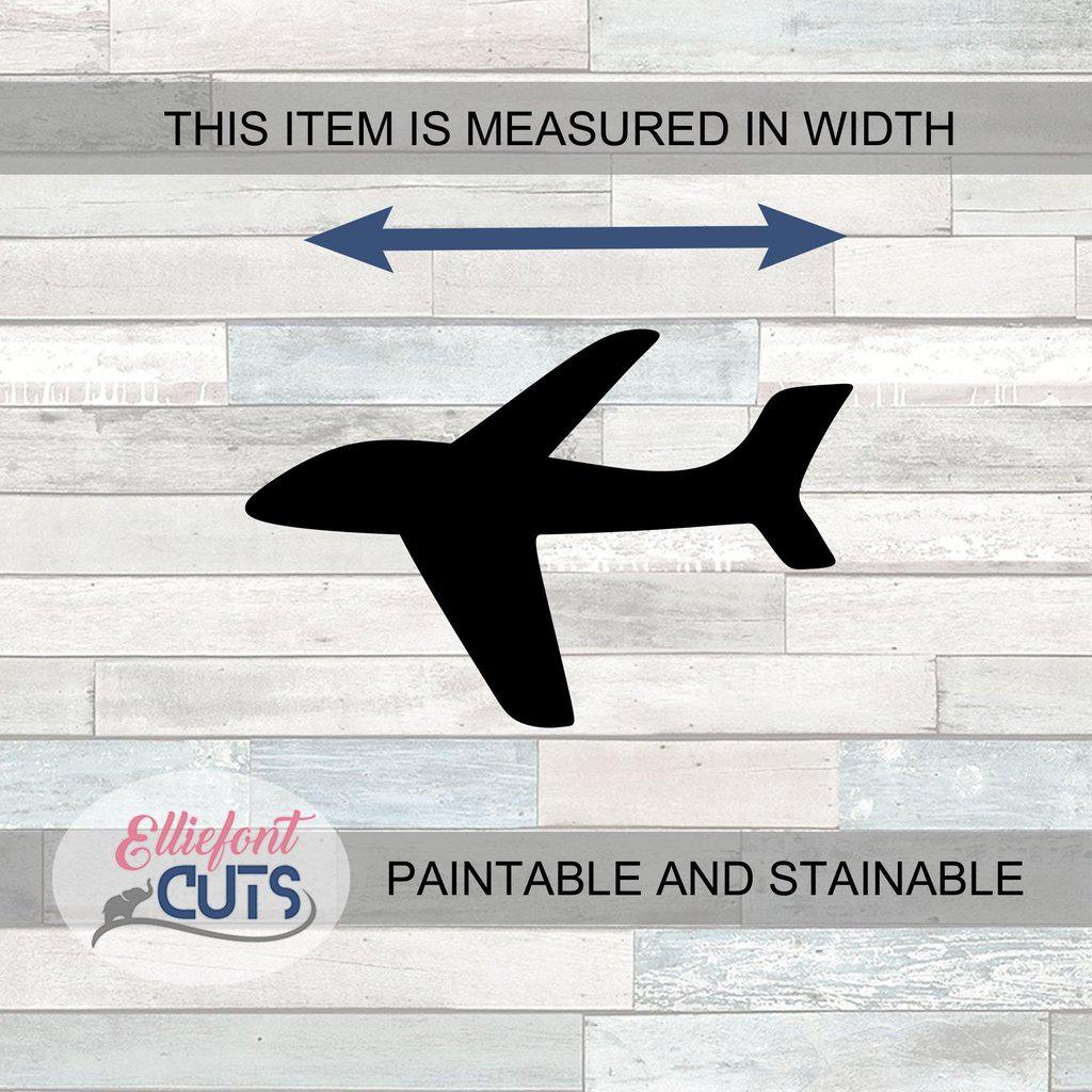 Airplane Wood Cutouts - Elliefont Styles