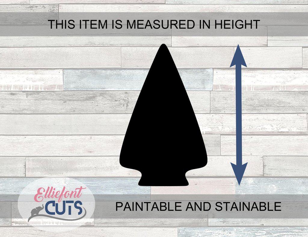 Arrowhead Wood Cutouts - Elliefont Styles