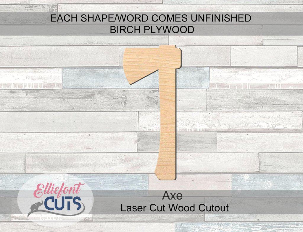 Axe Wood Cutouts - Elliefont Styles