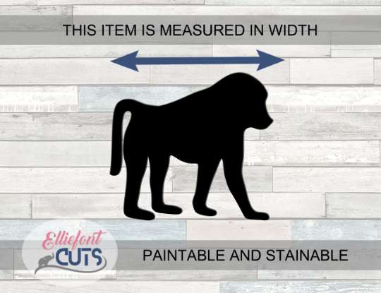 Baboon Wood Cutouts - Elliefont Styles