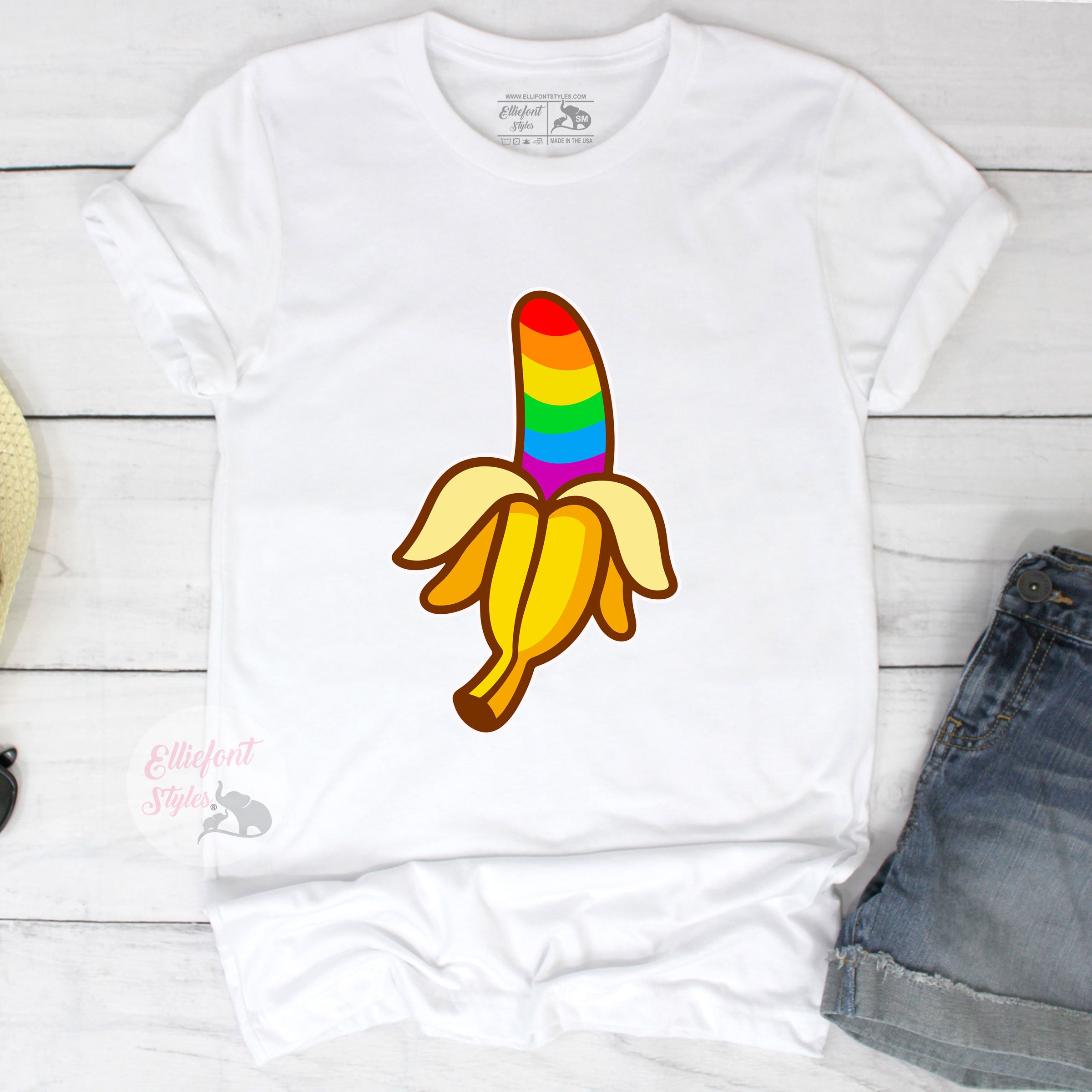 LGBT Rainbow Banana Shirt