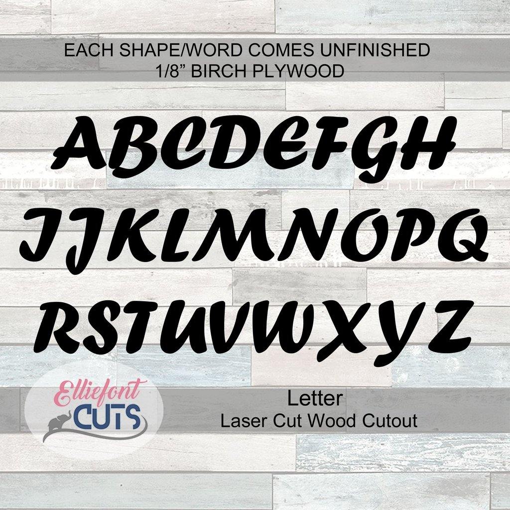 Wood Letters - Elliefont Styles