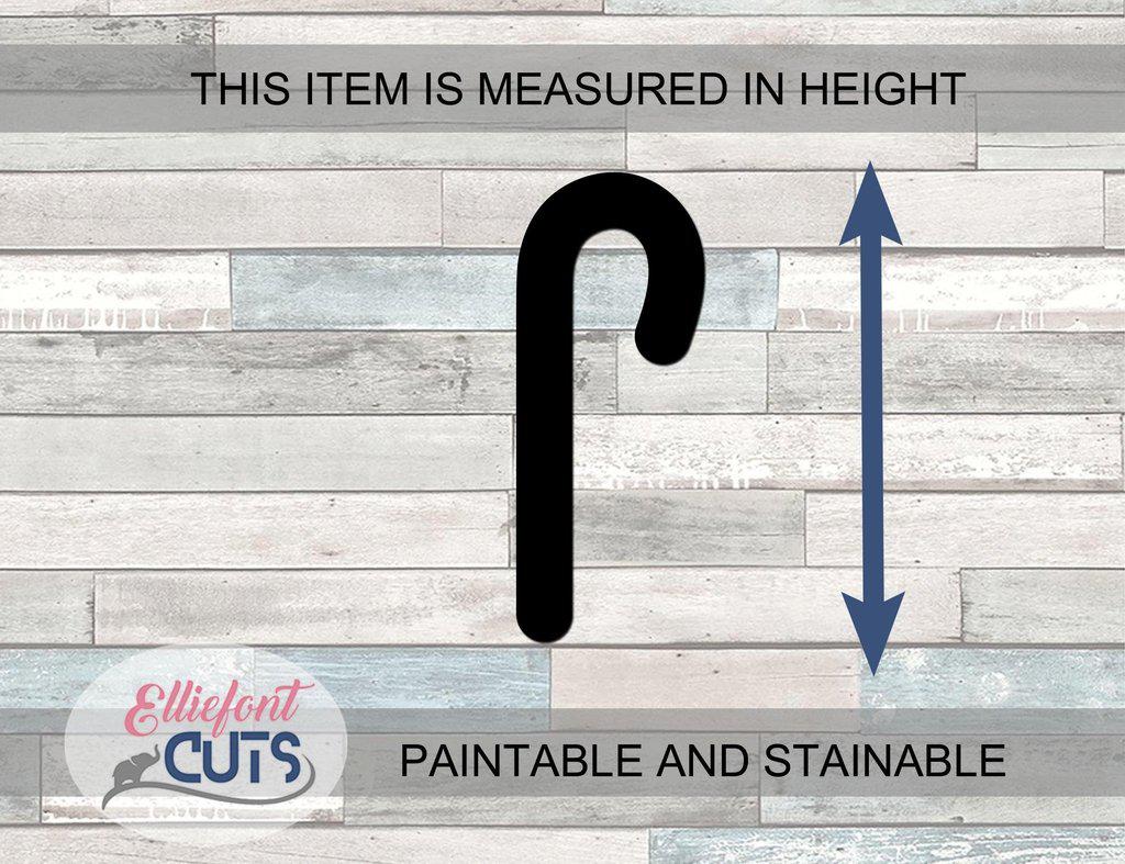 Candy Cane Wood Cutouts - Elliefont Styles