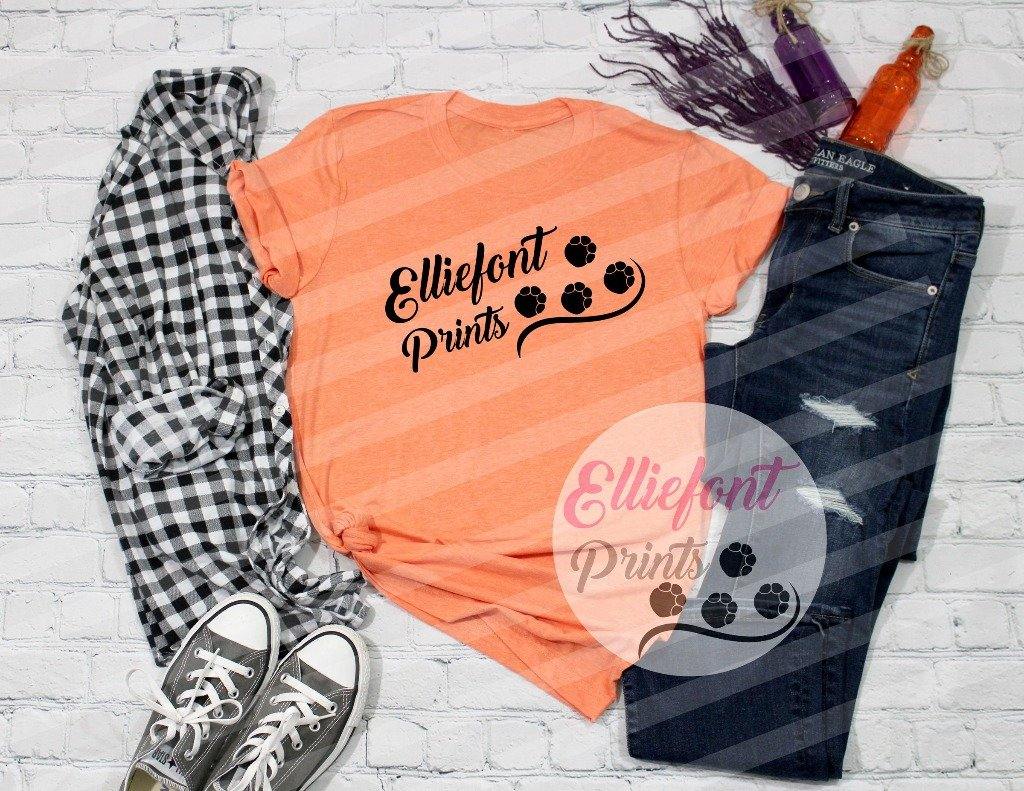 Bella Canvas 3001 mockup heather orange